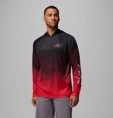 Columbia Men's Collegiate PFG Super Terminal Tackle Hoodie - Georgia by COLUMBIA