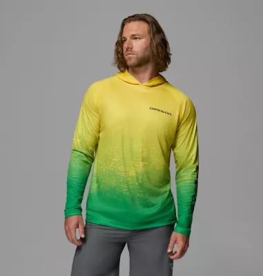 Columbia Men's Collegiate PFG Super Terminal Tackle Hoodie - Oregon by COLUMBIA