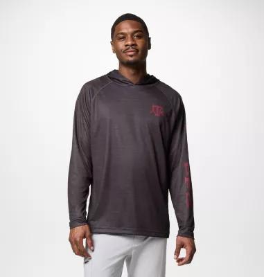 Columbia Men's Collegiate PFG Super Terminal Tackle Hoodie - Texas A&M by COLUMBIA