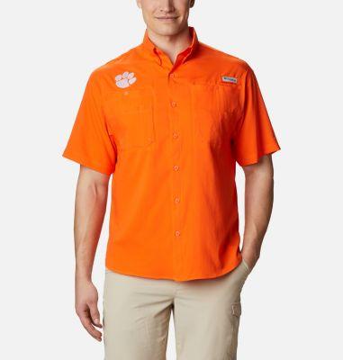 Columbia Men's Collegiate PFG Tamiami Short Sleeve Shirt - Clemson by COLUMBIA