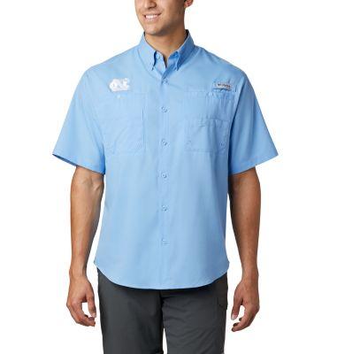 Columbia Men's Collegiate PFG Tamiami Short Sleeve Shirt - North Carolina by COLUMBIA