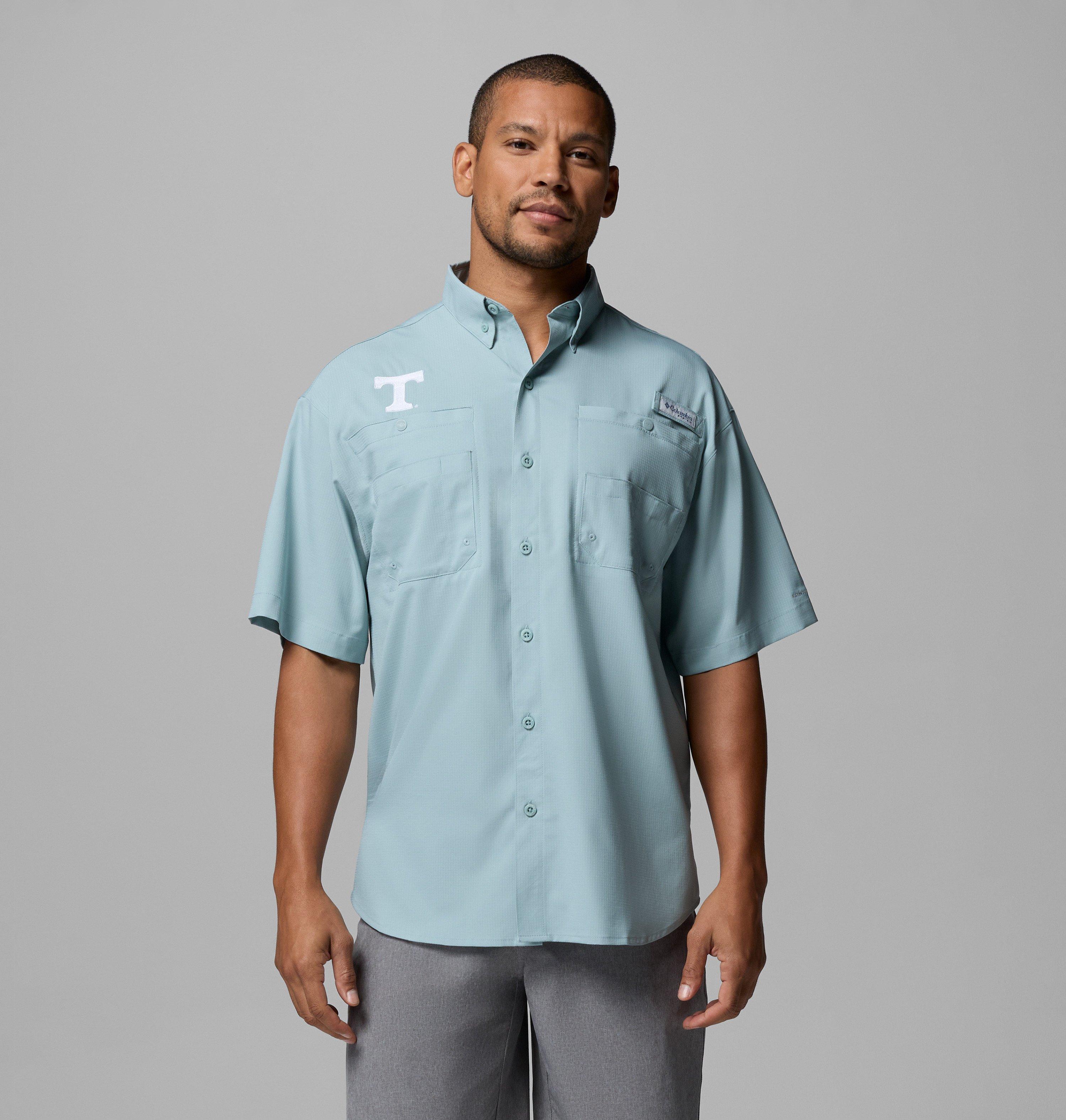 Columbia Men's Collegiate PFG Tamiami Short Sleeve Shirt - Tall - Tennessee by COLUMBIA