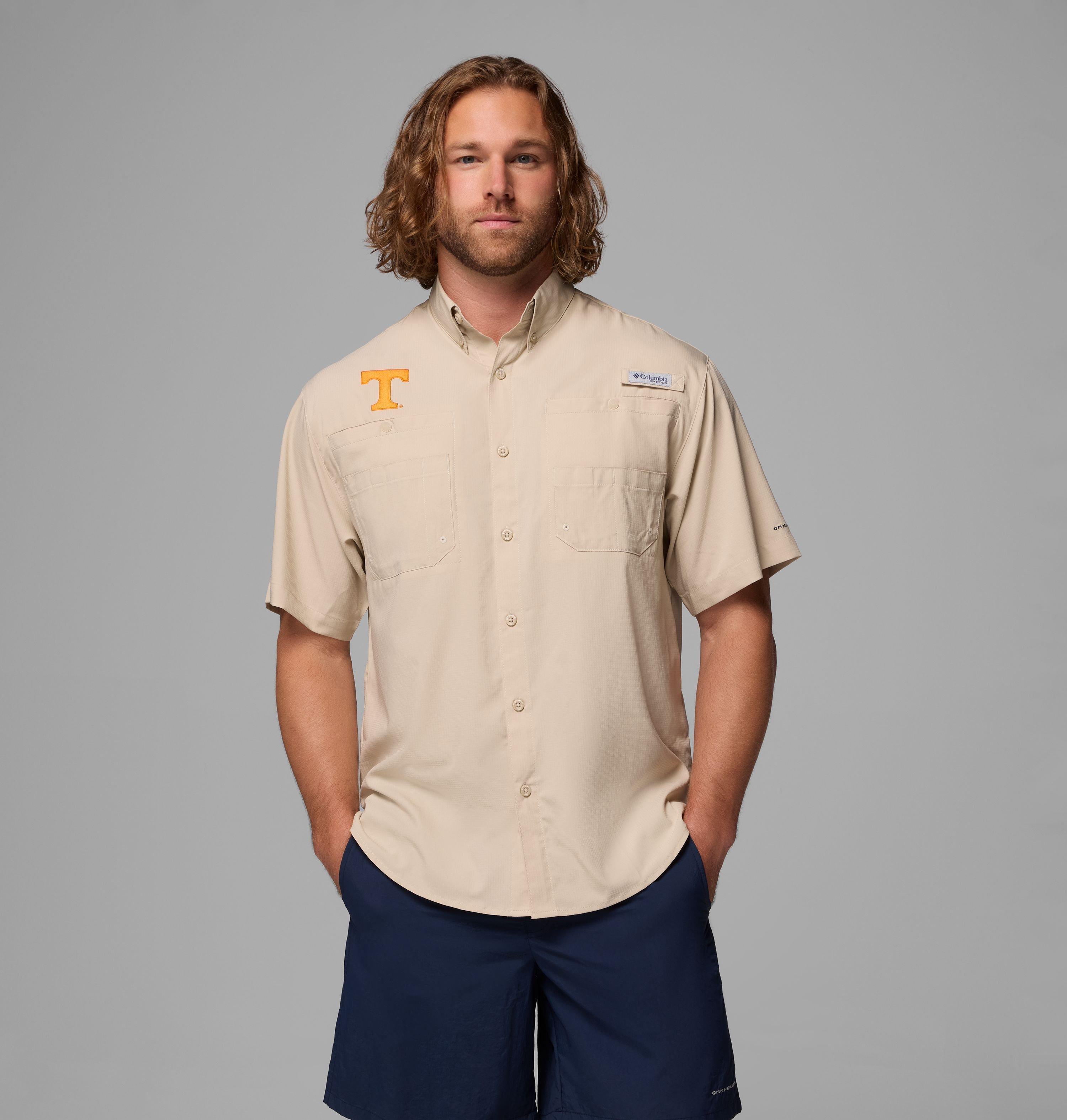 Columbia Men's Collegiate PFG Tamiami Short Sleeve Shirt - Tennessee by COLUMBIA