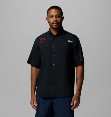 Columbia Men's Collegiate PFG Tamiami Short Sleeve Shirt - Texas A&M by COLUMBIA