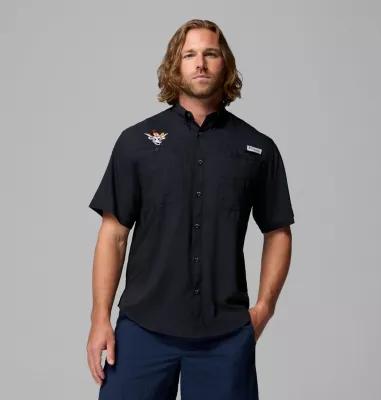 Columbia Men's Collegiate PFG Tamiami Short Sleeve Shirt - Texas by COLUMBIA