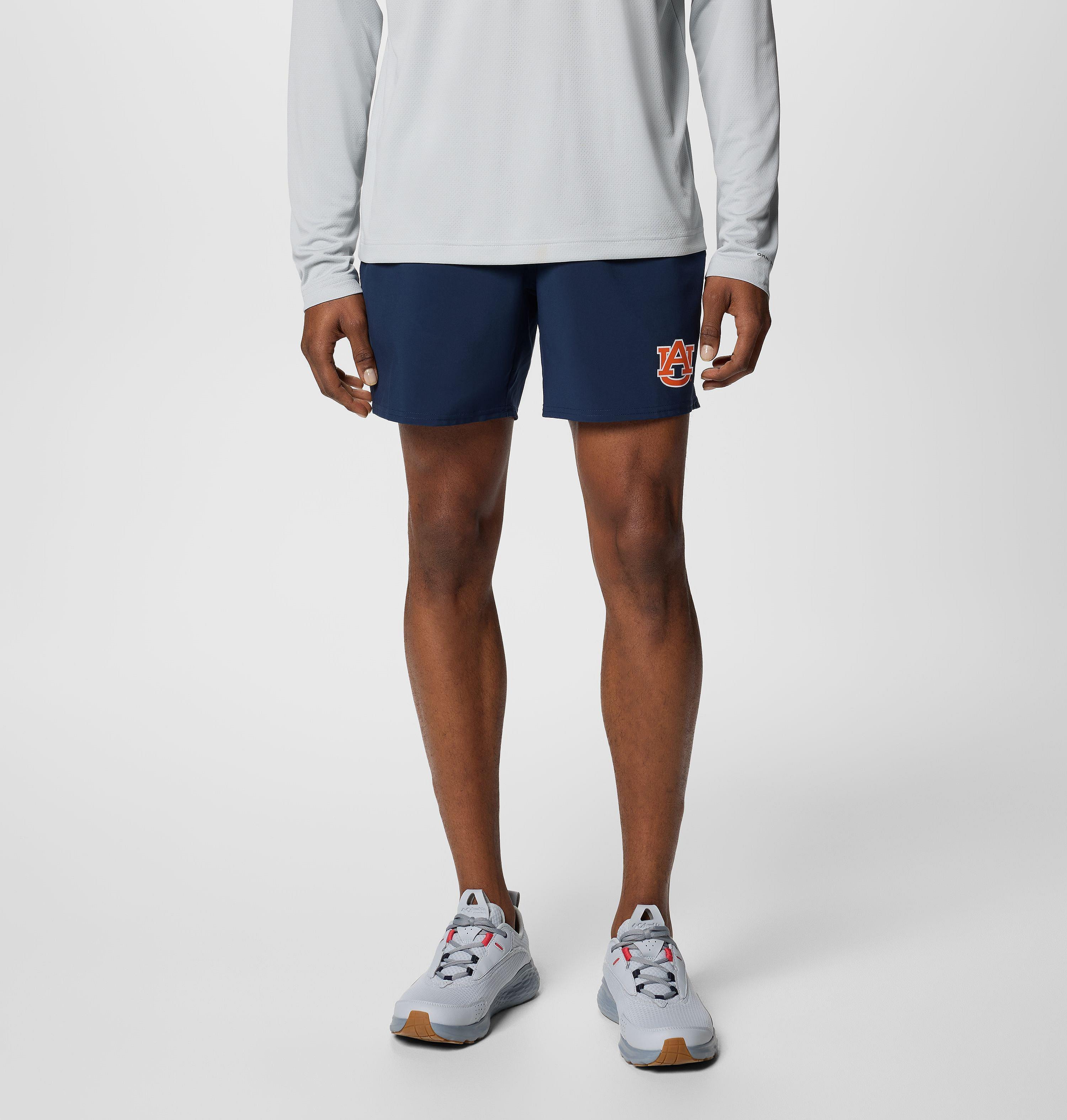 Columbia Men's Collegiate PFG Terminal Roamer Stretch Shorts - Auburn by COLUMBIA
