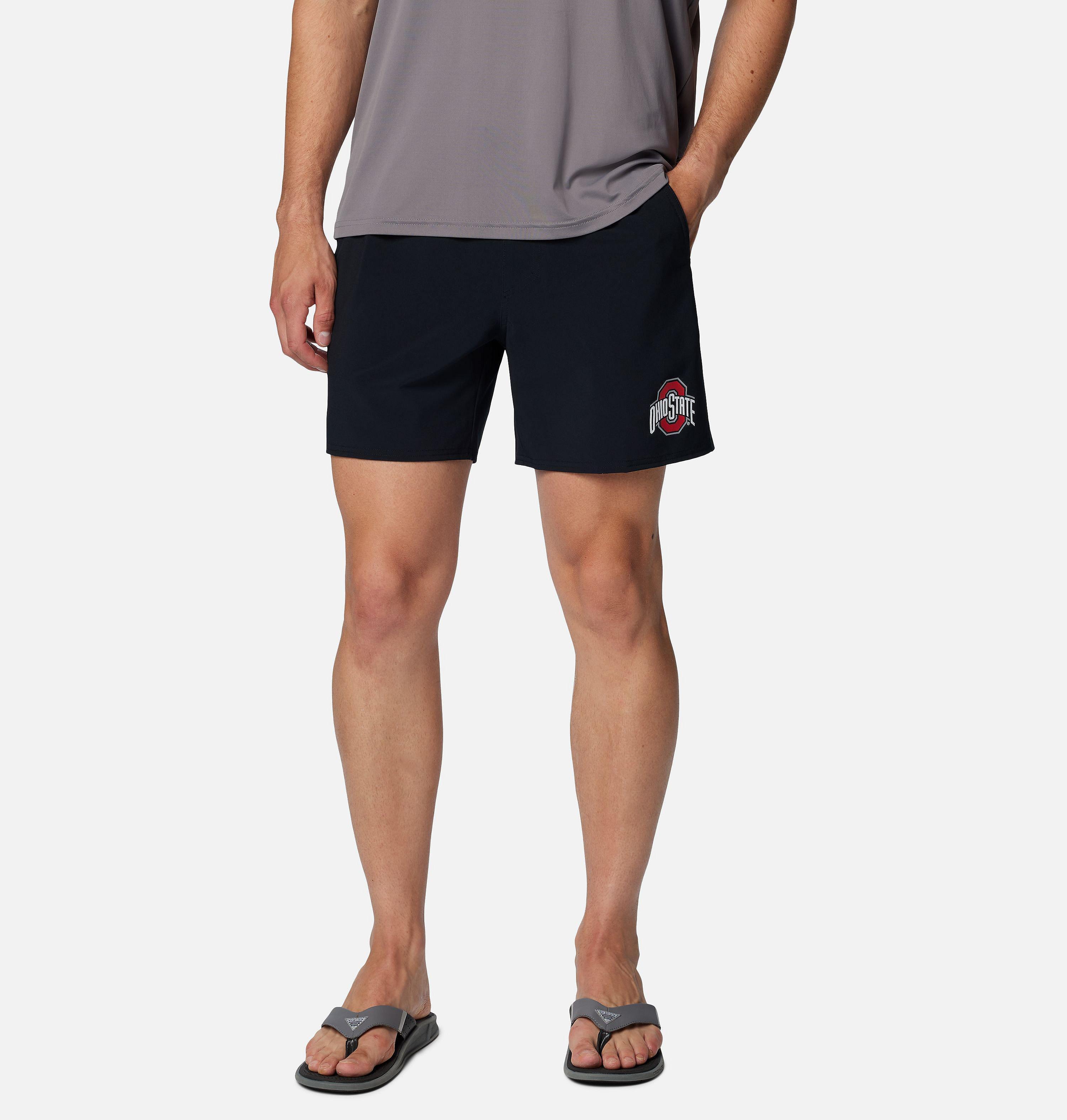 Columbia Men's Collegiate PFG Terminal Roamer Stretch Shorts - Ohio State by COLUMBIA