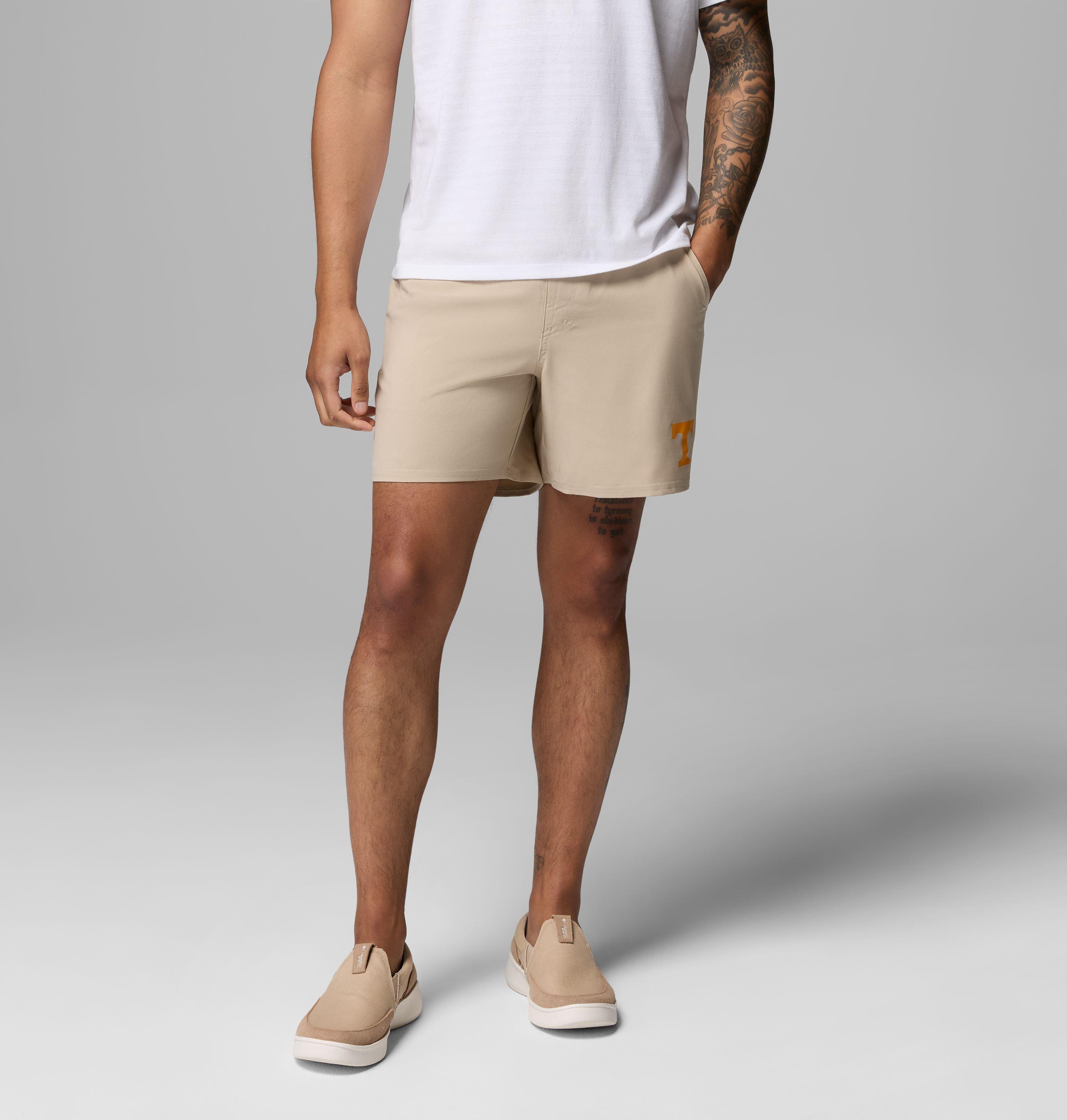 Columbia Men's Collegiate PFG Terminal Roamer Stretch Shorts - Tennessee by COLUMBIA