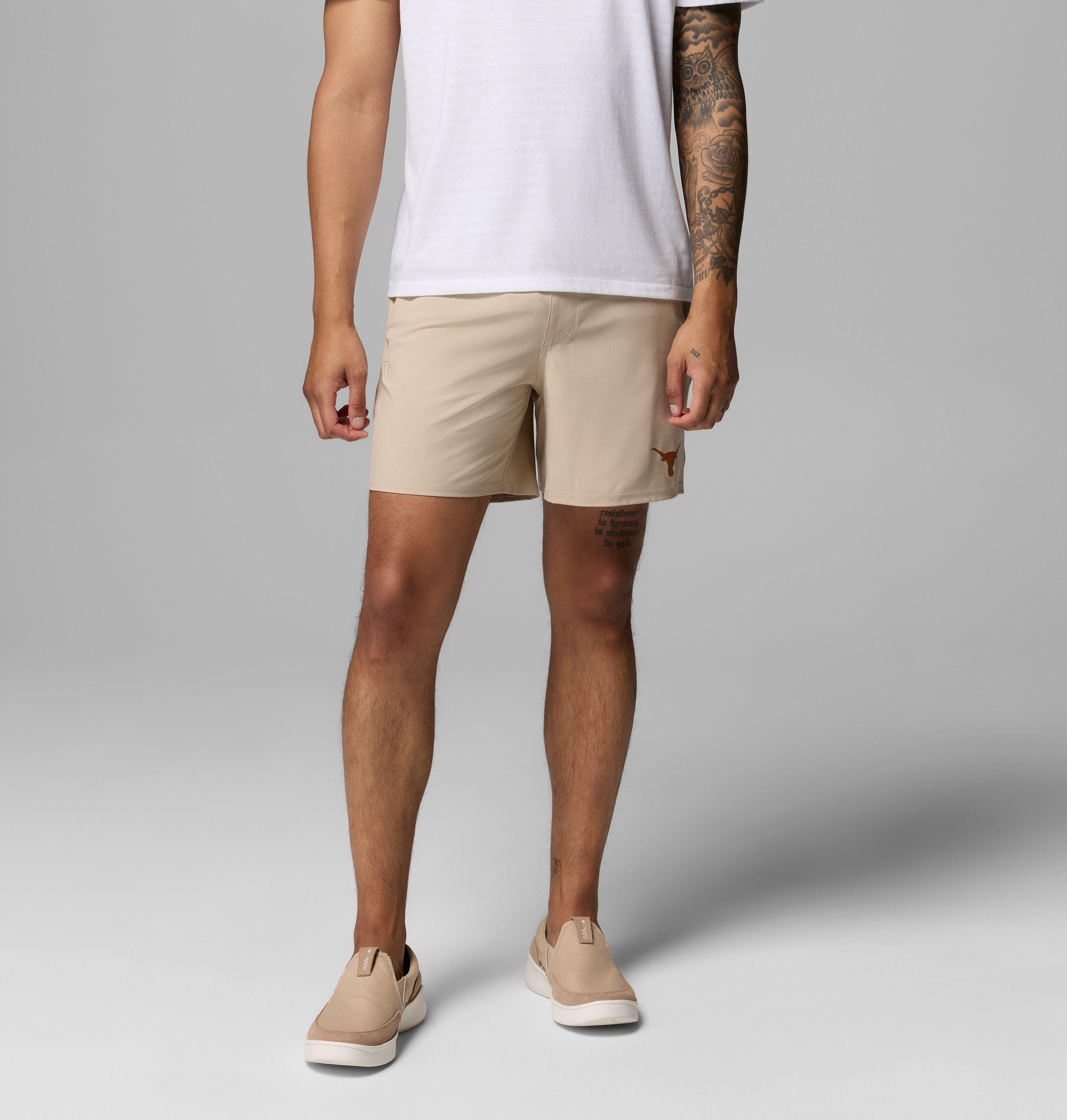 Columbia Men's Collegiate PFG Terminal Roamer Stretch Shorts - Texas by COLUMBIA