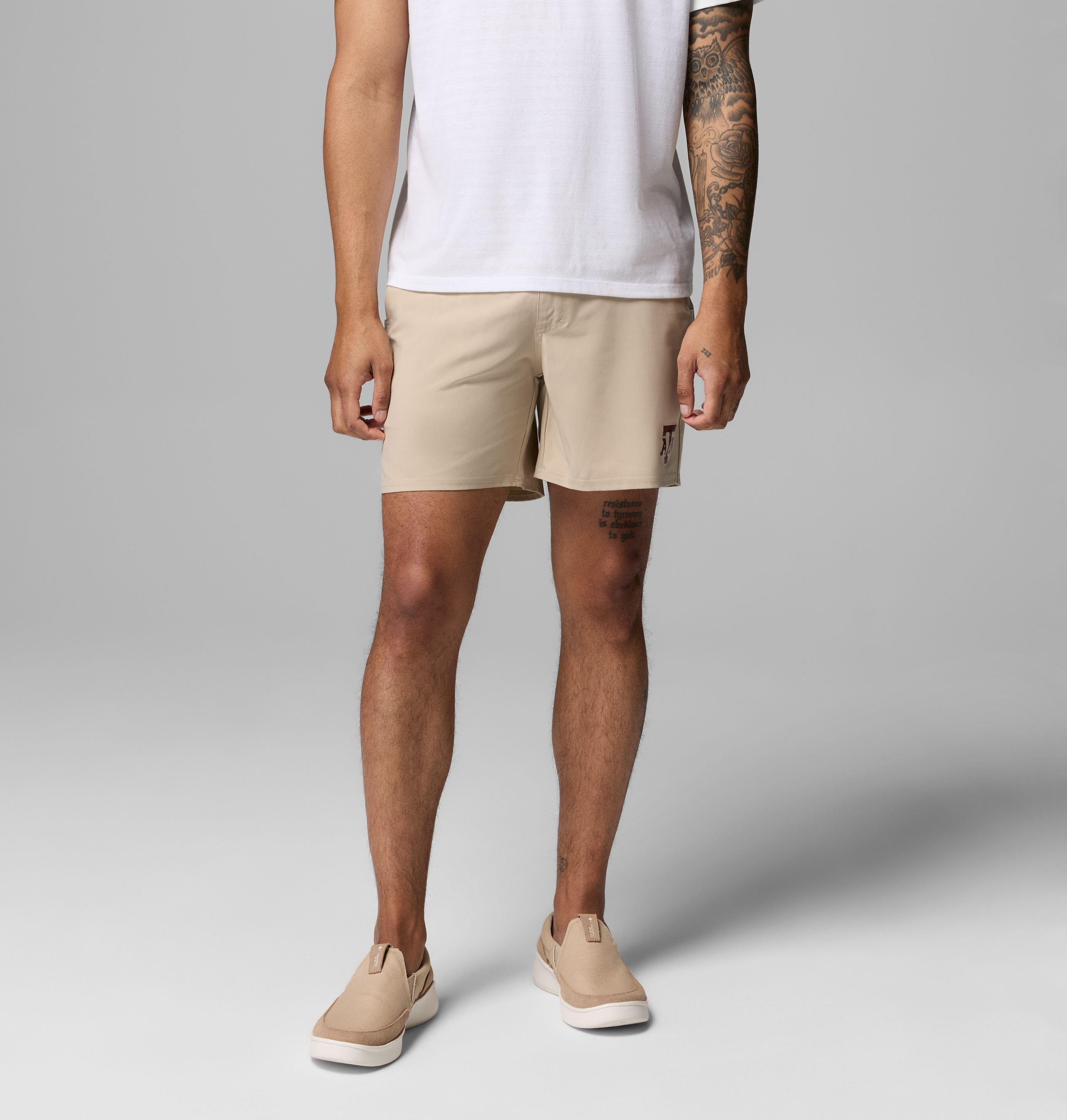 Columbia Men's Collegiate PFG Terminal Roamer Stretch Shorts - Texas A&M by COLUMBIA