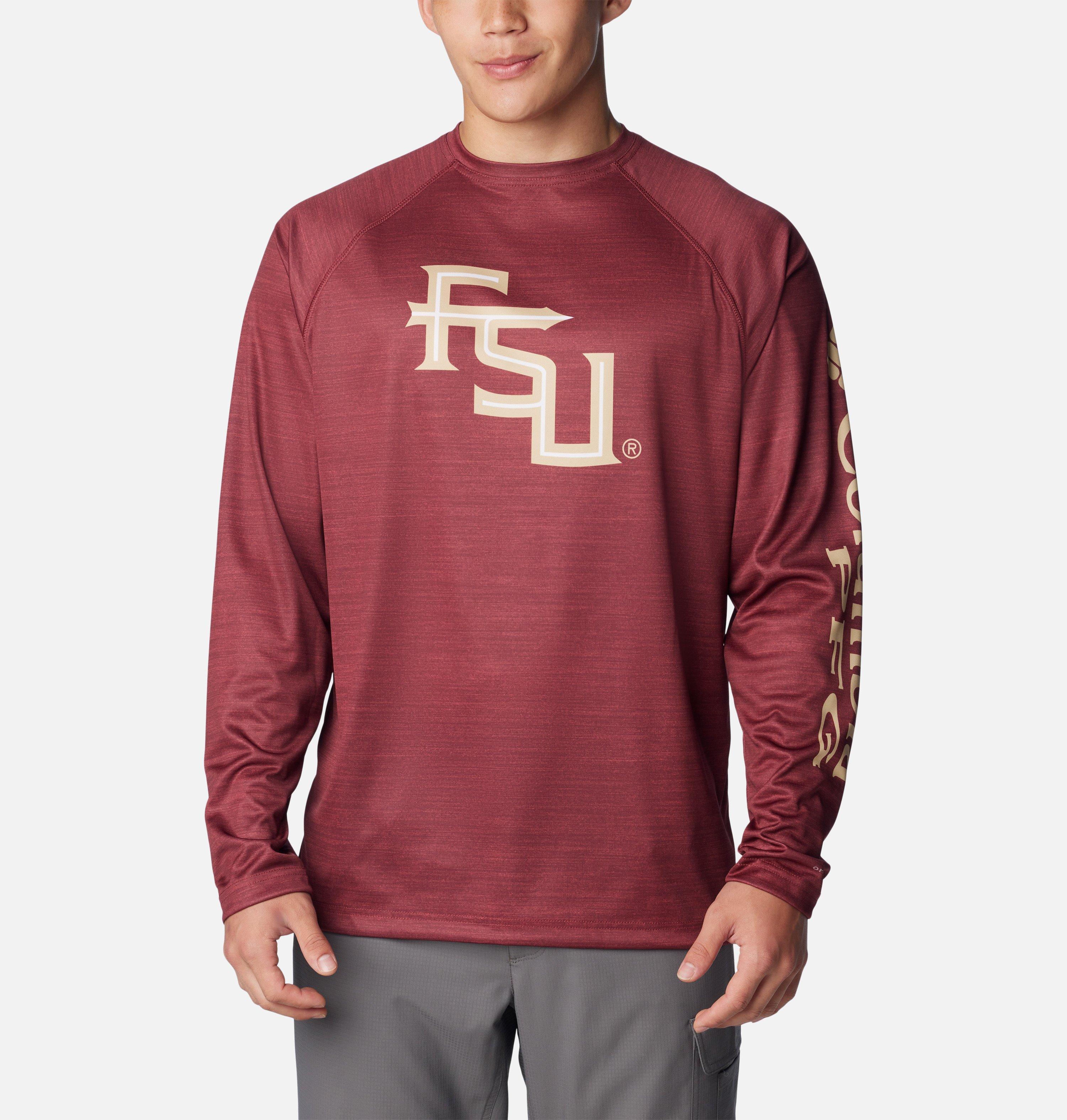 Columbia Men's Collegiate PFG Terminal Tackle Heather Long Sleeve Shirt - Florida State by COLUMBIA