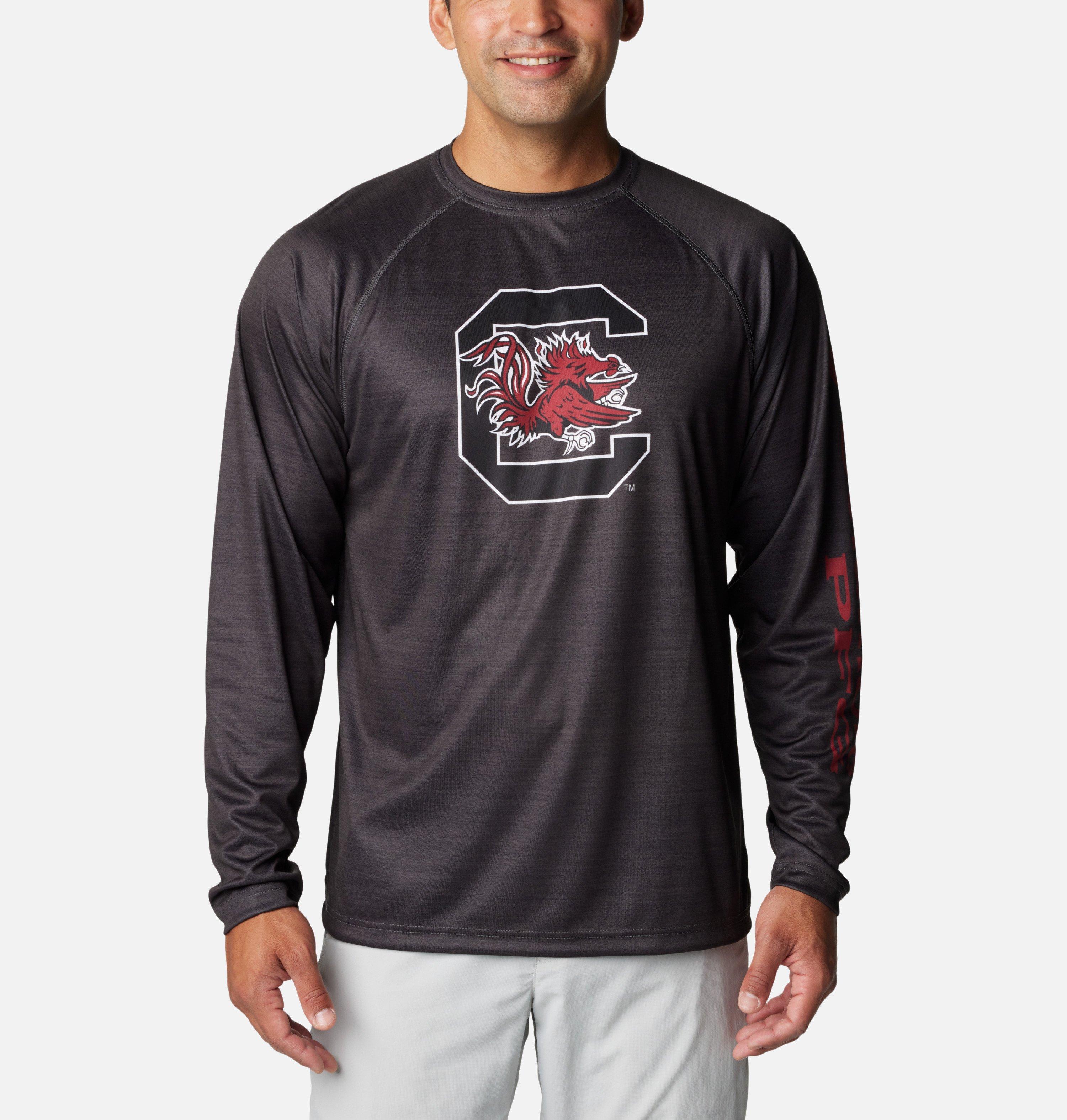 Columbia Men's Collegiate PFG Terminal Tackle Heather Long Sleeve Shirt - South Carolina by COLUMBIA
