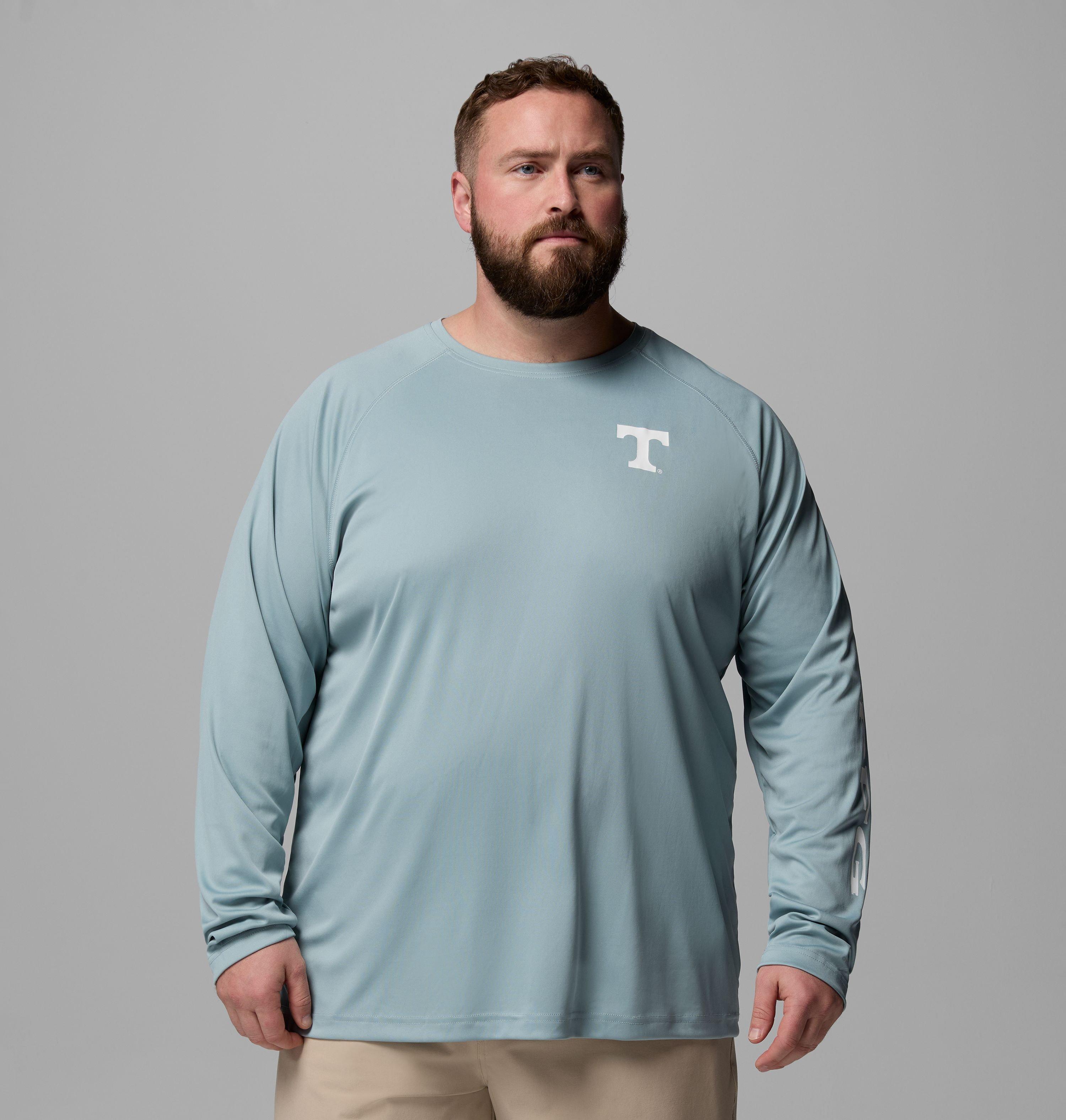Columbia Men's Collegiate PFG Terminal Tackle Long Sleeve Shirt - Big - Tennessee by COLUMBIA