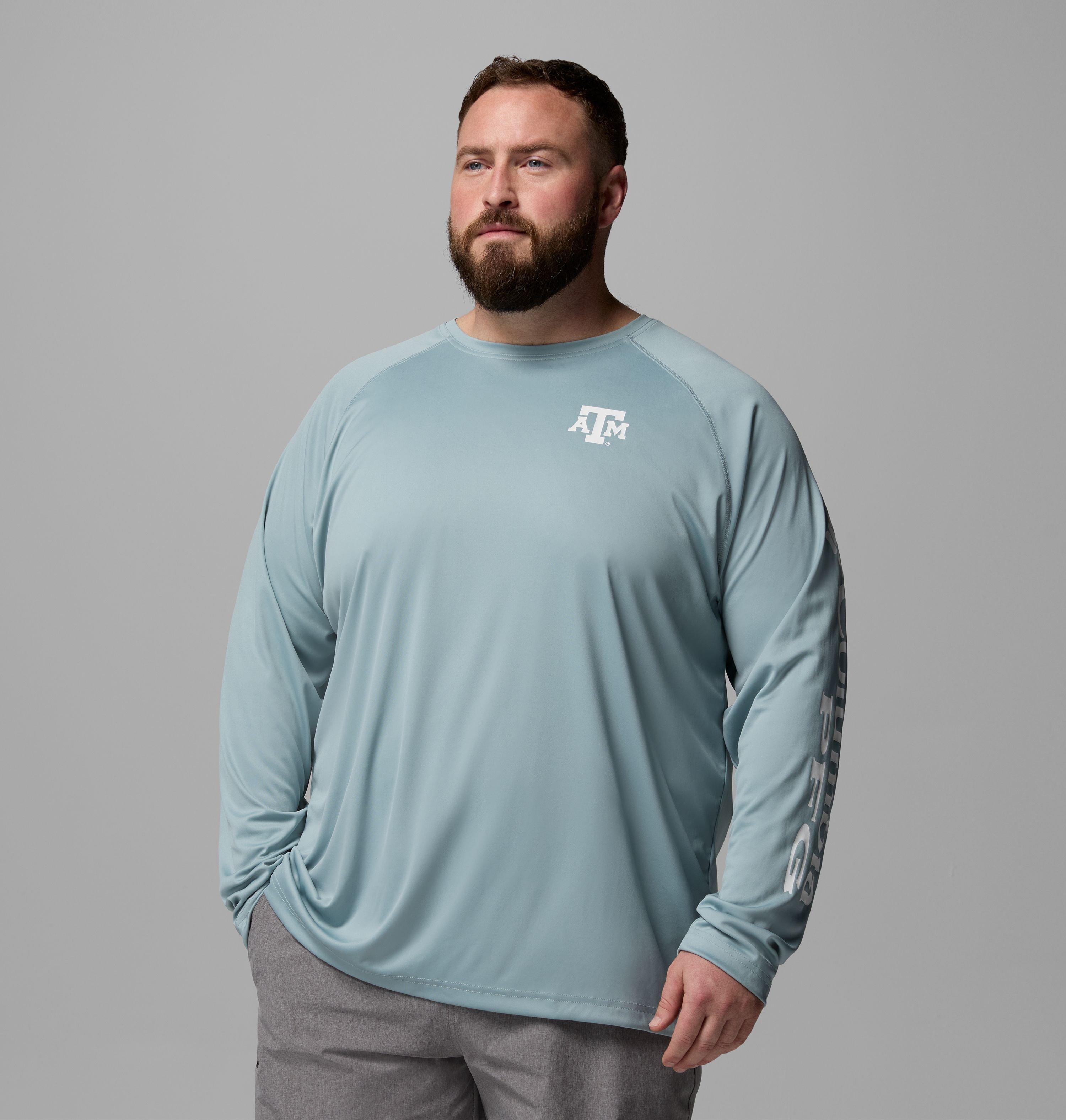 Columbia Men's Collegiate PFG Terminal Tackle Long Sleeve Shirt - Big - Texas A&M by COLUMBIA