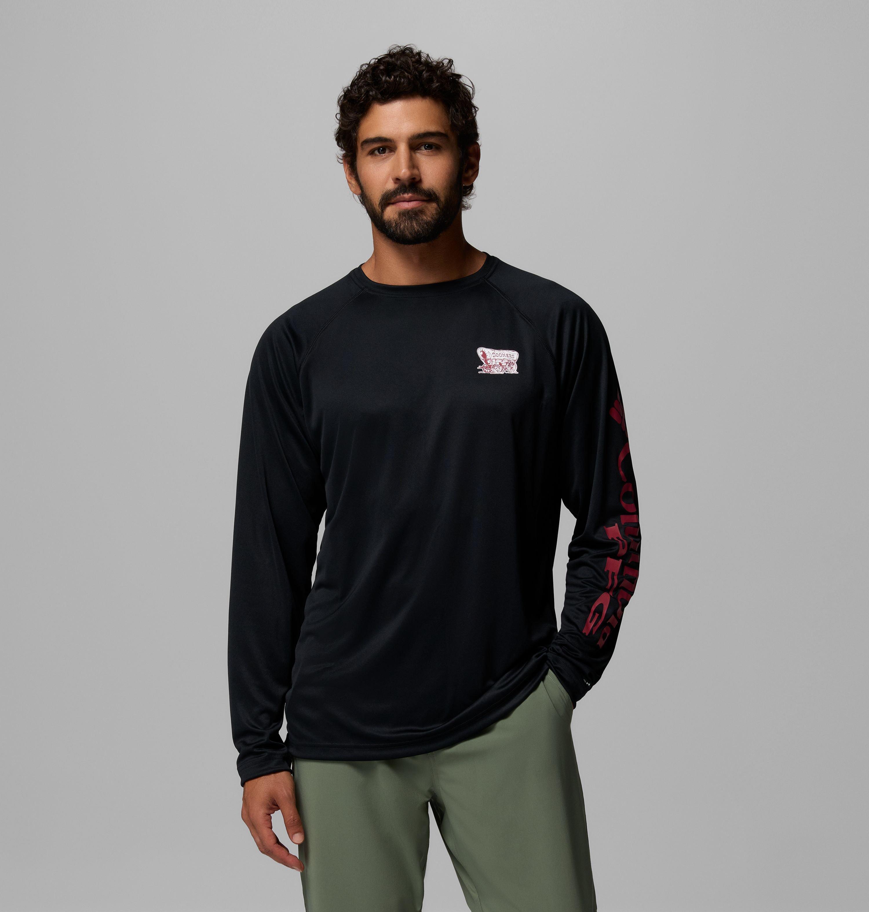Columbia Men's Collegiate PFG Terminal Tackle Long Sleeve Shirt - Oklahoma by COLUMBIA