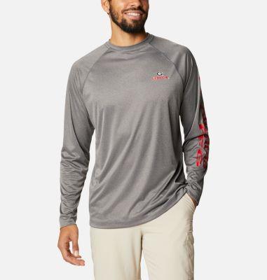 Columbia Men's Collegiate PFG Terminal Tackle Long Sleeve Shirt - Tall - Georgia by COLUMBIA