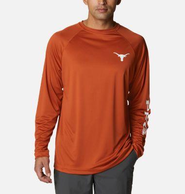 Columbia Men's Collegiate PFG Terminal Tackle Long Sleeve Shirt - Tall - Texas by COLUMBIA