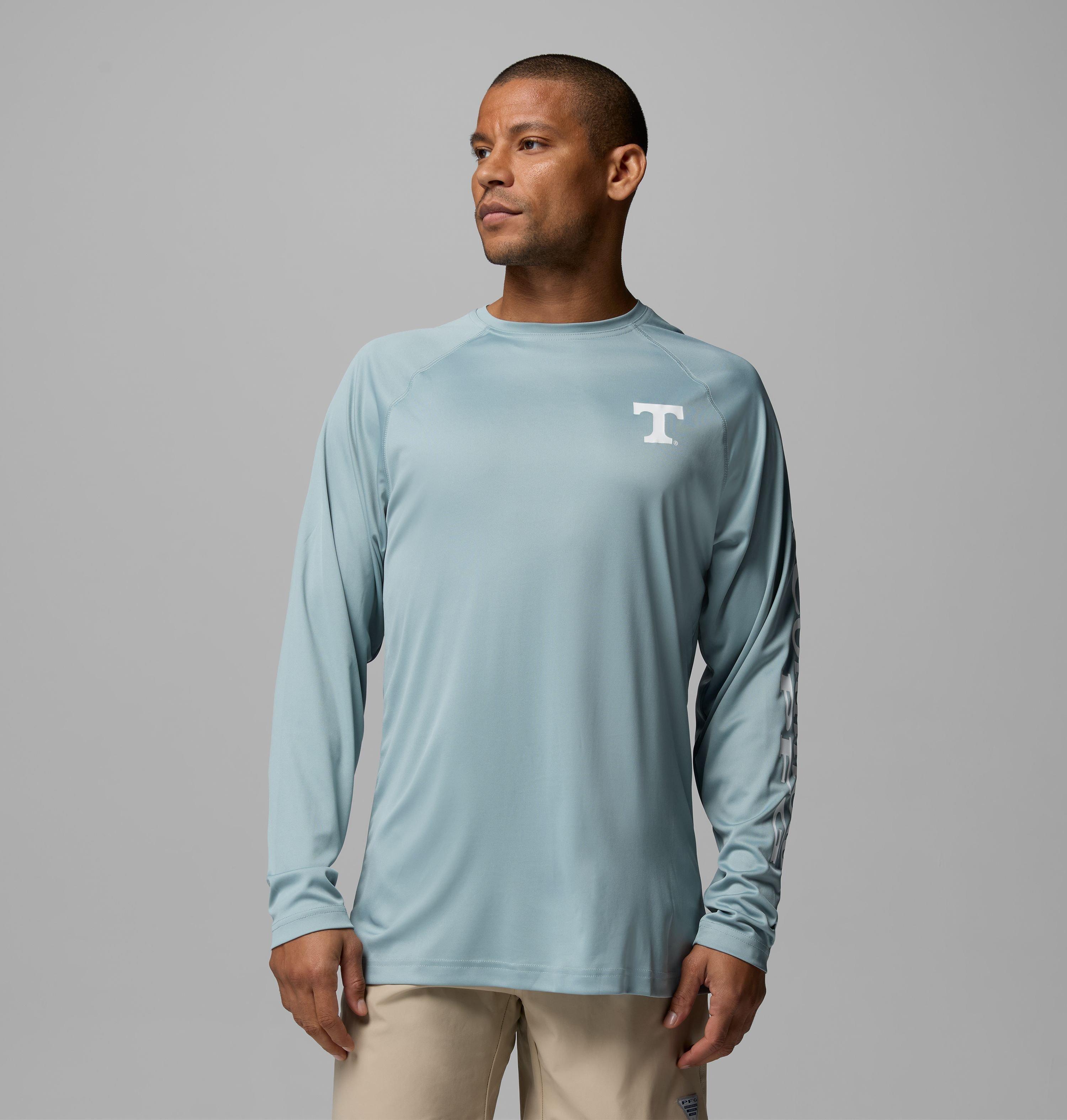 Columbia Men's Collegiate PFG Terminal Tackle Long Sleeve Shirt - Tennessee by COLUMBIA