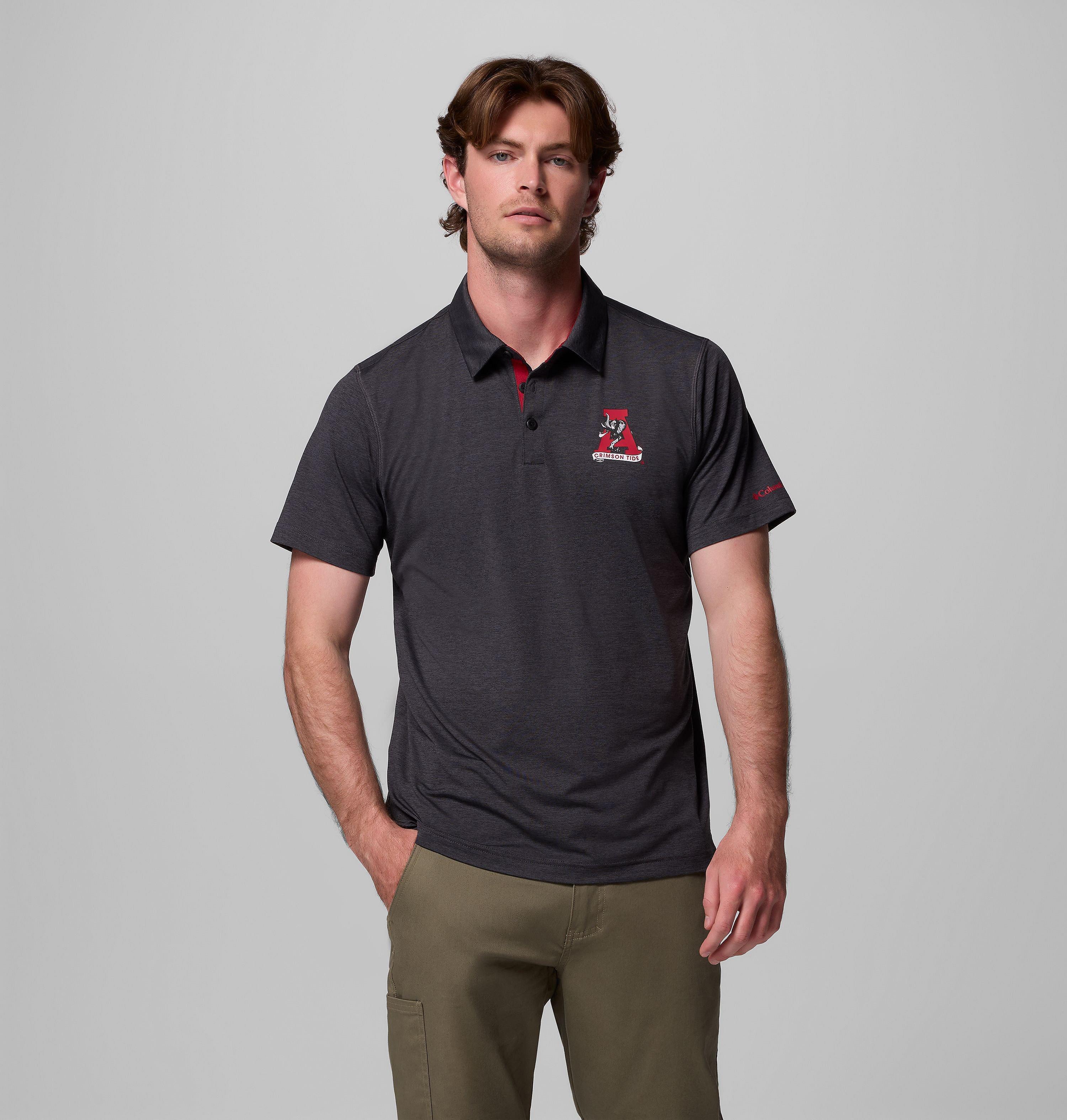 Columbia Men's Collegiate Tech Trail Polo - Alabama by COLUMBIA