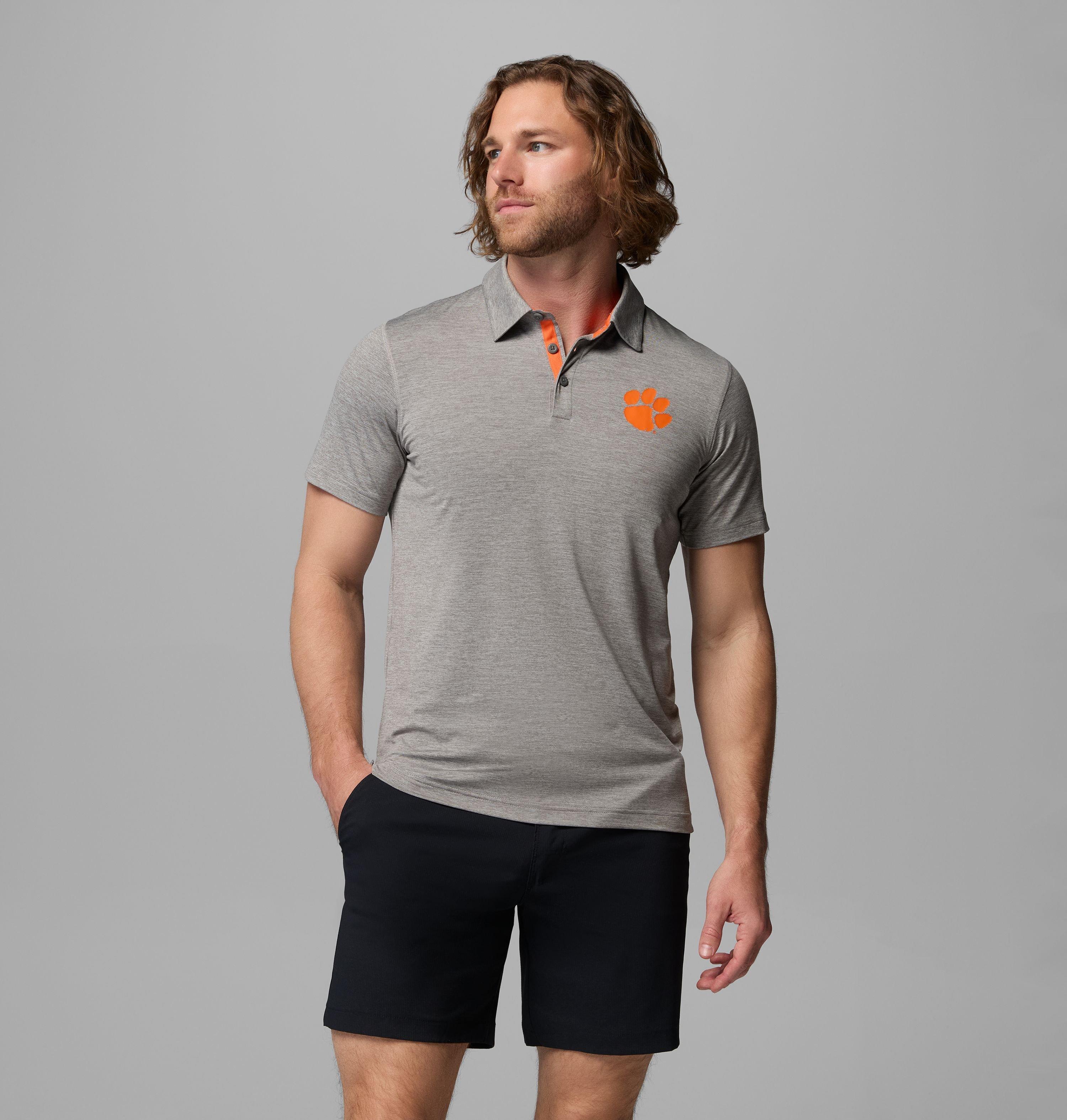 Columbia Men's Collegiate Tech Trail Polo - Clemson by COLUMBIA