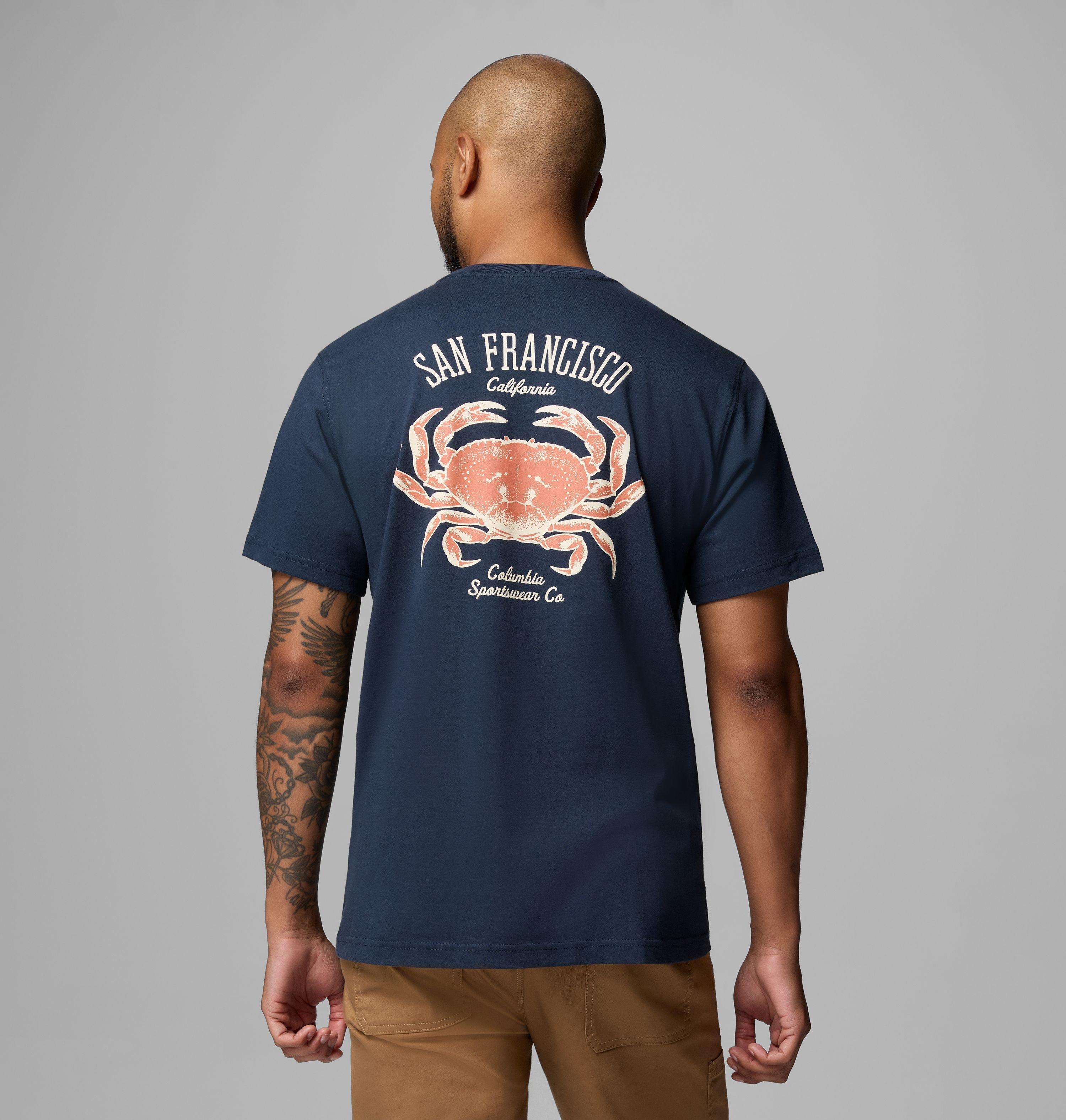 Columbia Men's Dungeness SF CA CSC Short Sleeve T-Shirt by COLUMBIA