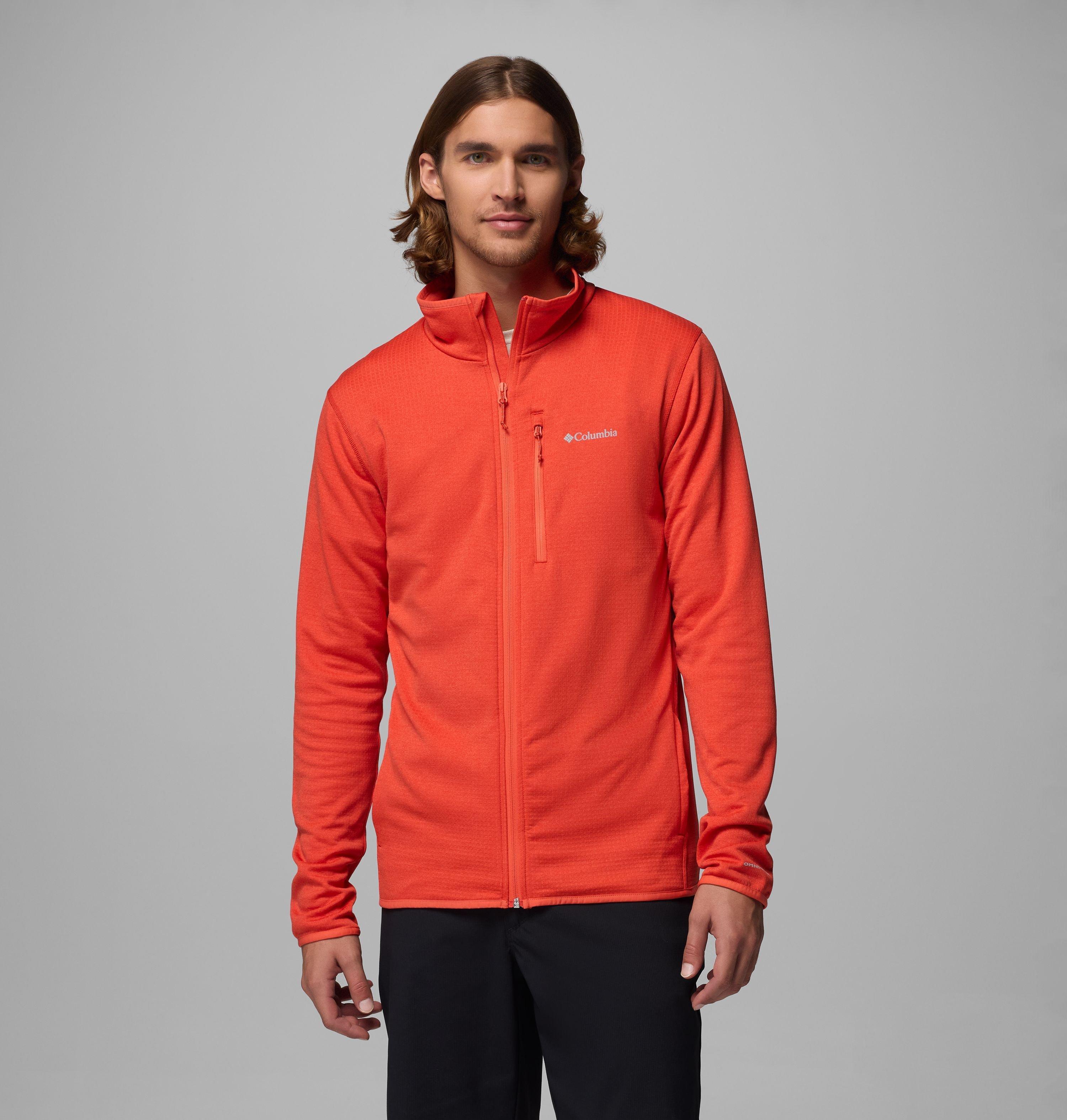 Columbia Men's Essential Hike Grid Fleece Full Zip Jacket by COLUMBIA