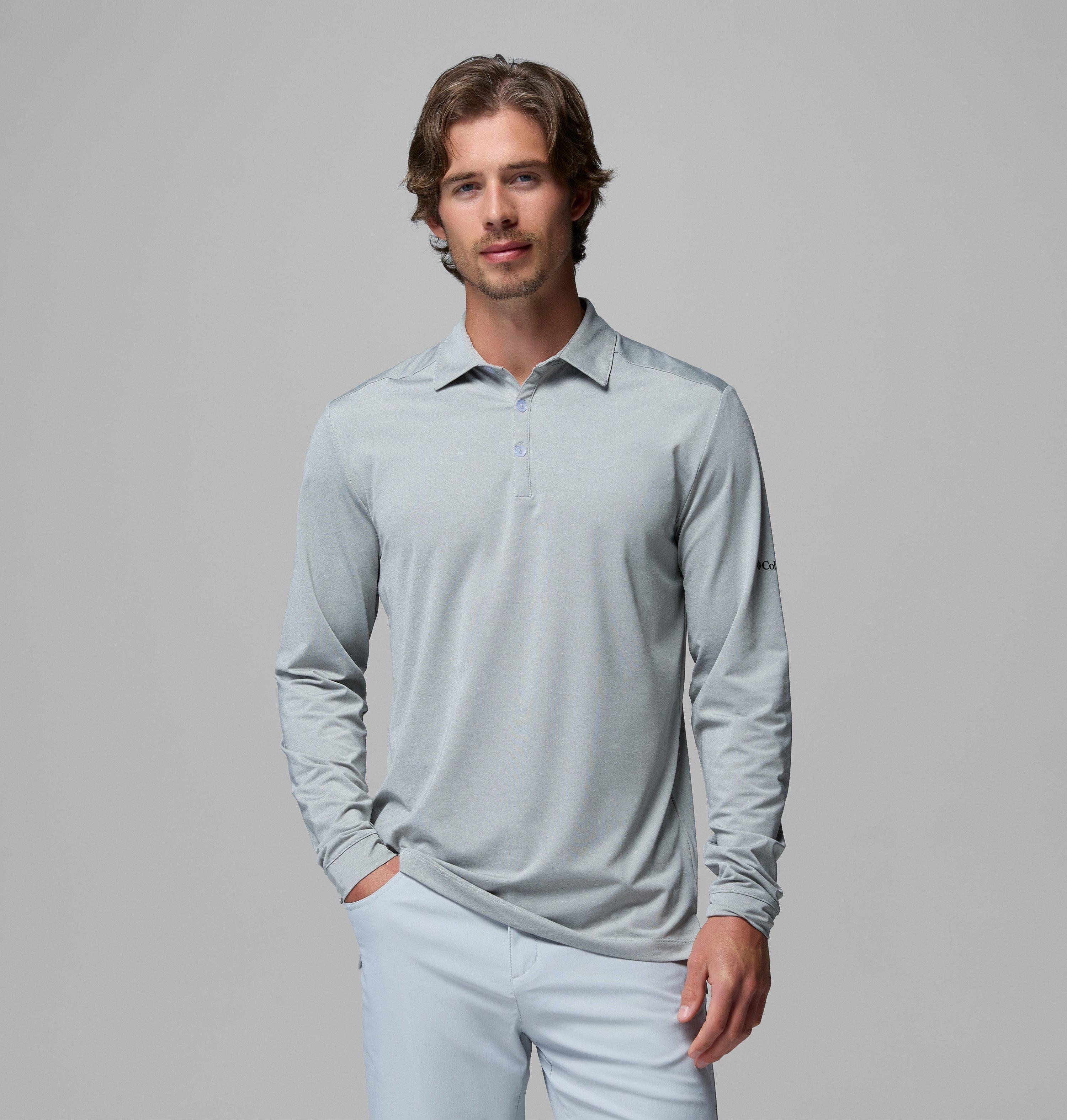 Columbia Men's Omni-Wick Pin High Long Sleeve Polo by COLUMBIA