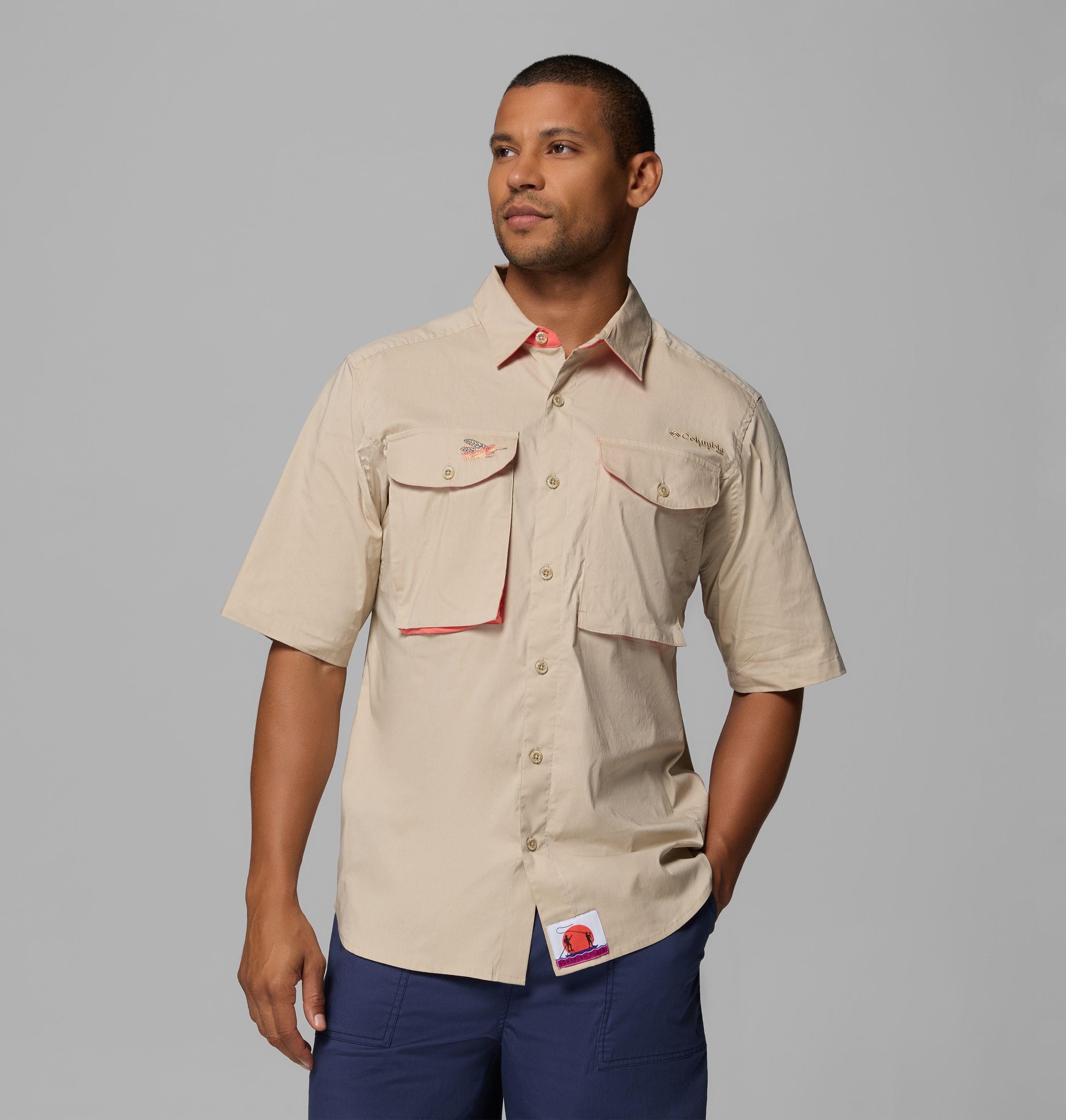 Columbia Men's PFG Bonefish Flats Short Sleeve Shirt by COLUMBIA