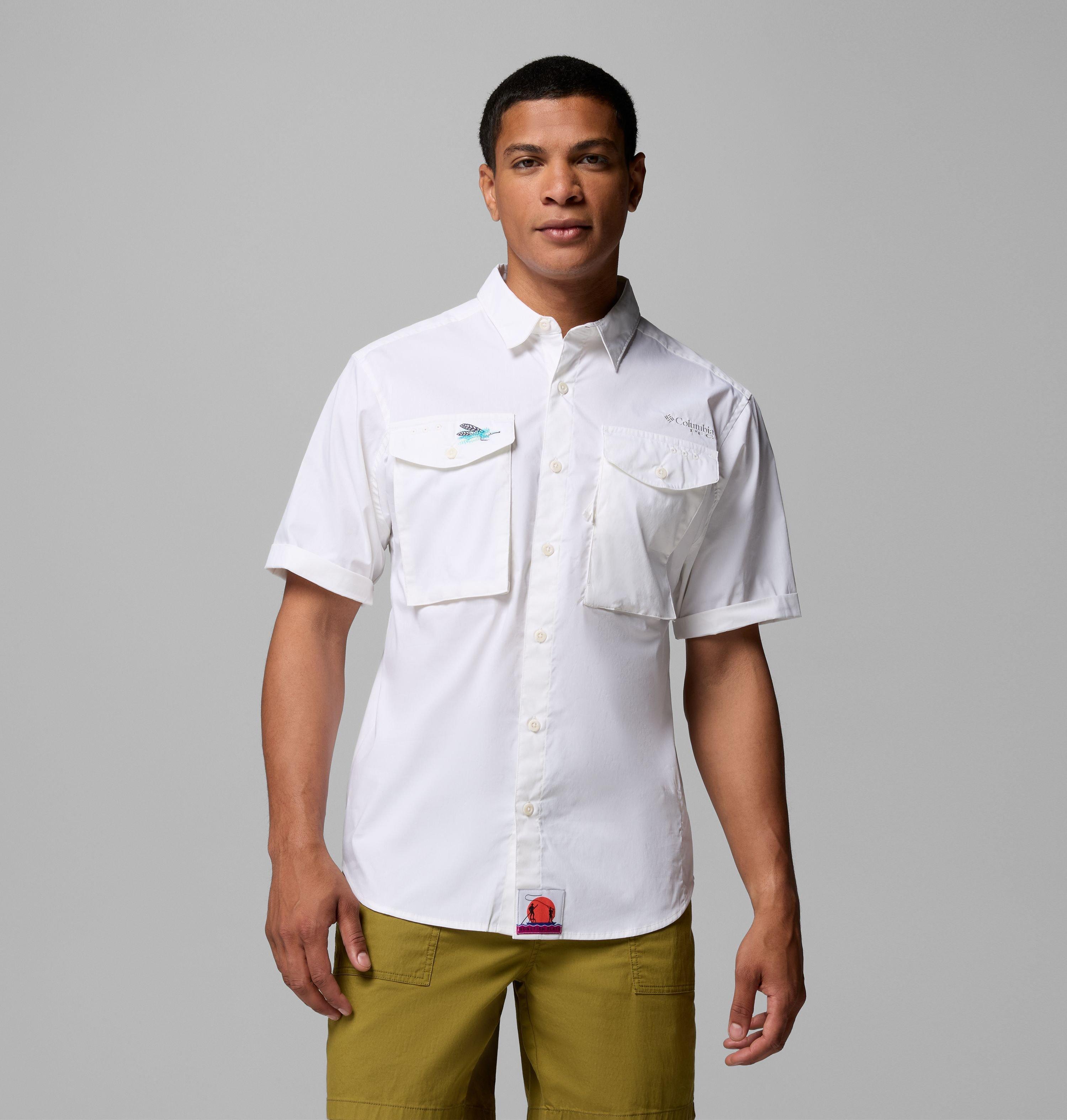 Columbia Men's PFG Bonefish Flats Short Sleeve Shirt by COLUMBIA