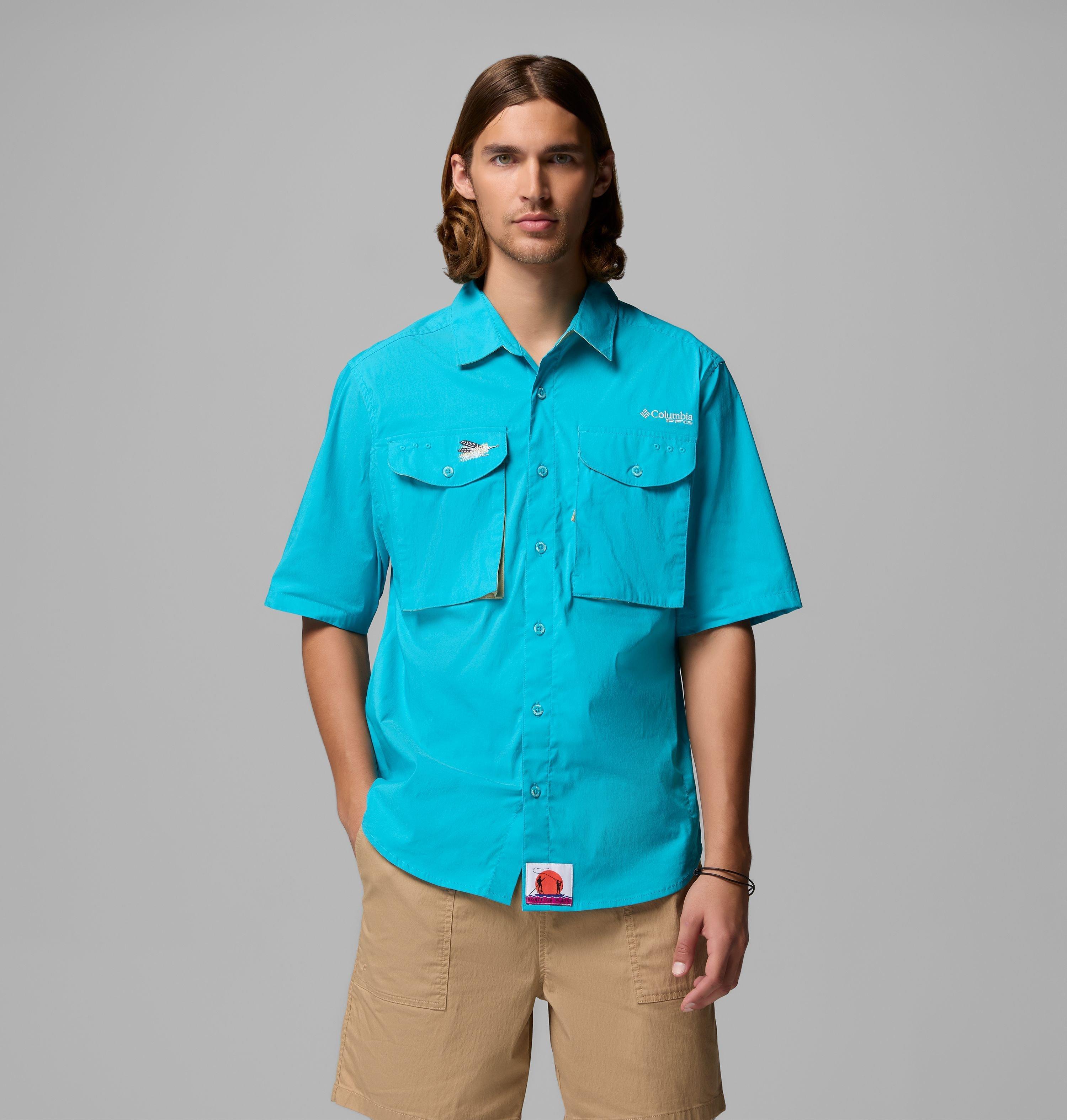 Columbia Men's PFG Bonefish Flats Short Sleeve Shirt by COLUMBIA