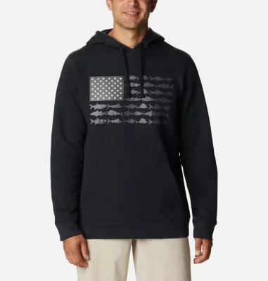 Columbia Men's PFG Fish Flag II Hoodie by COLUMBIA