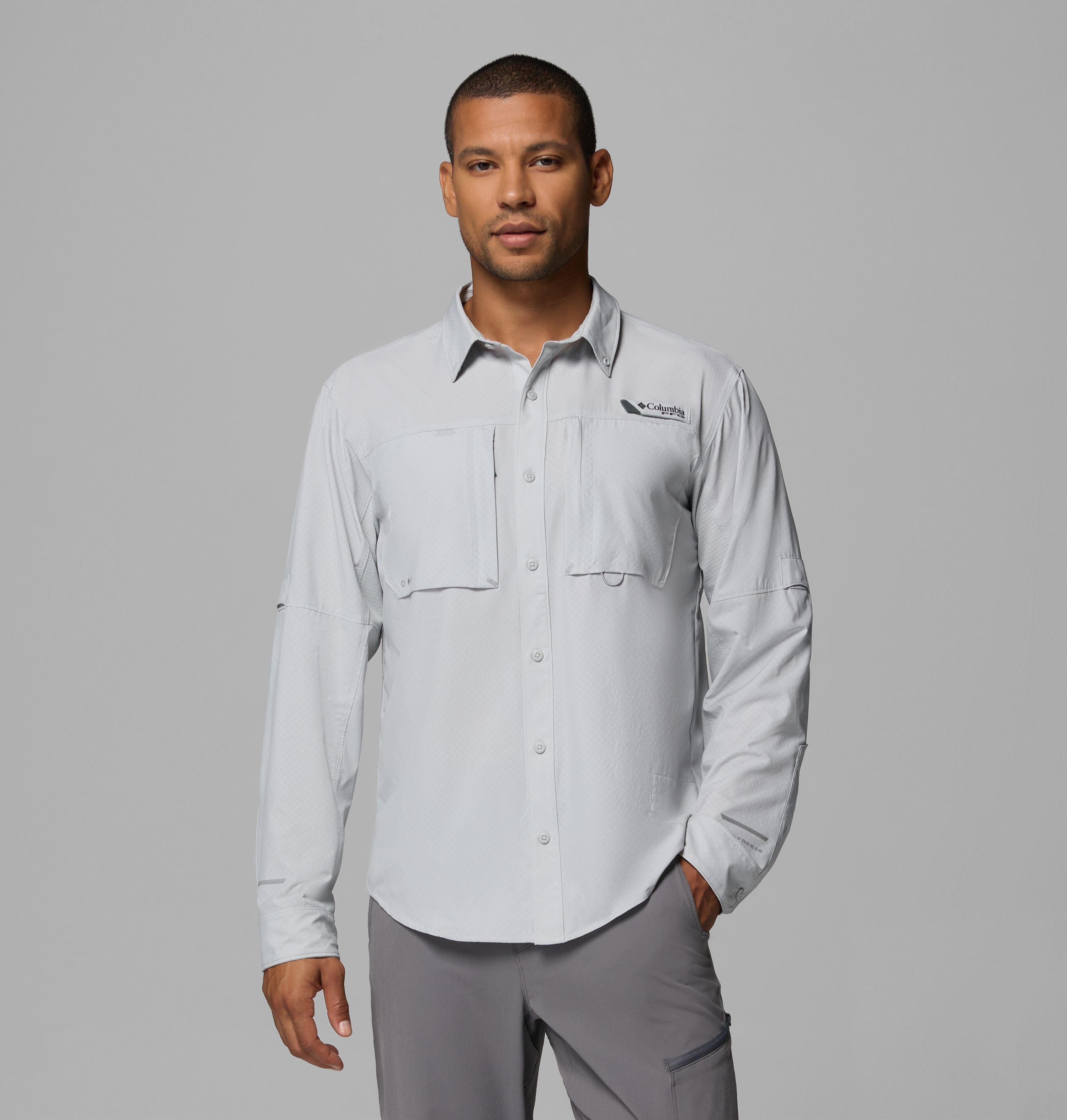Columbia Men's PFG Shadowcaster II Zero Long Sleeve Shirt by COLUMBIA