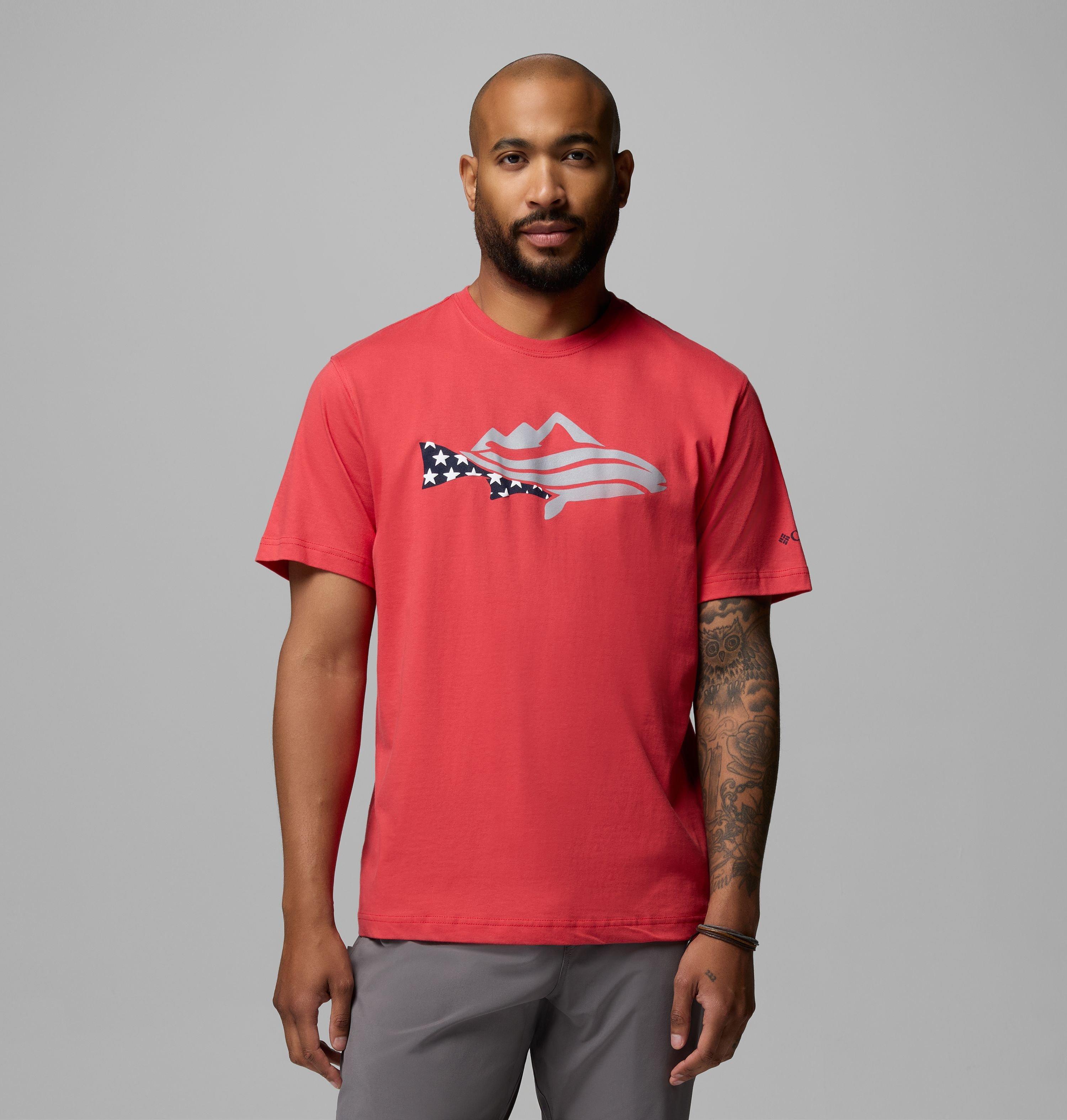 Columbia Men's PFG Silver Bank Trout Mountain T-Shirt by COLUMBIA