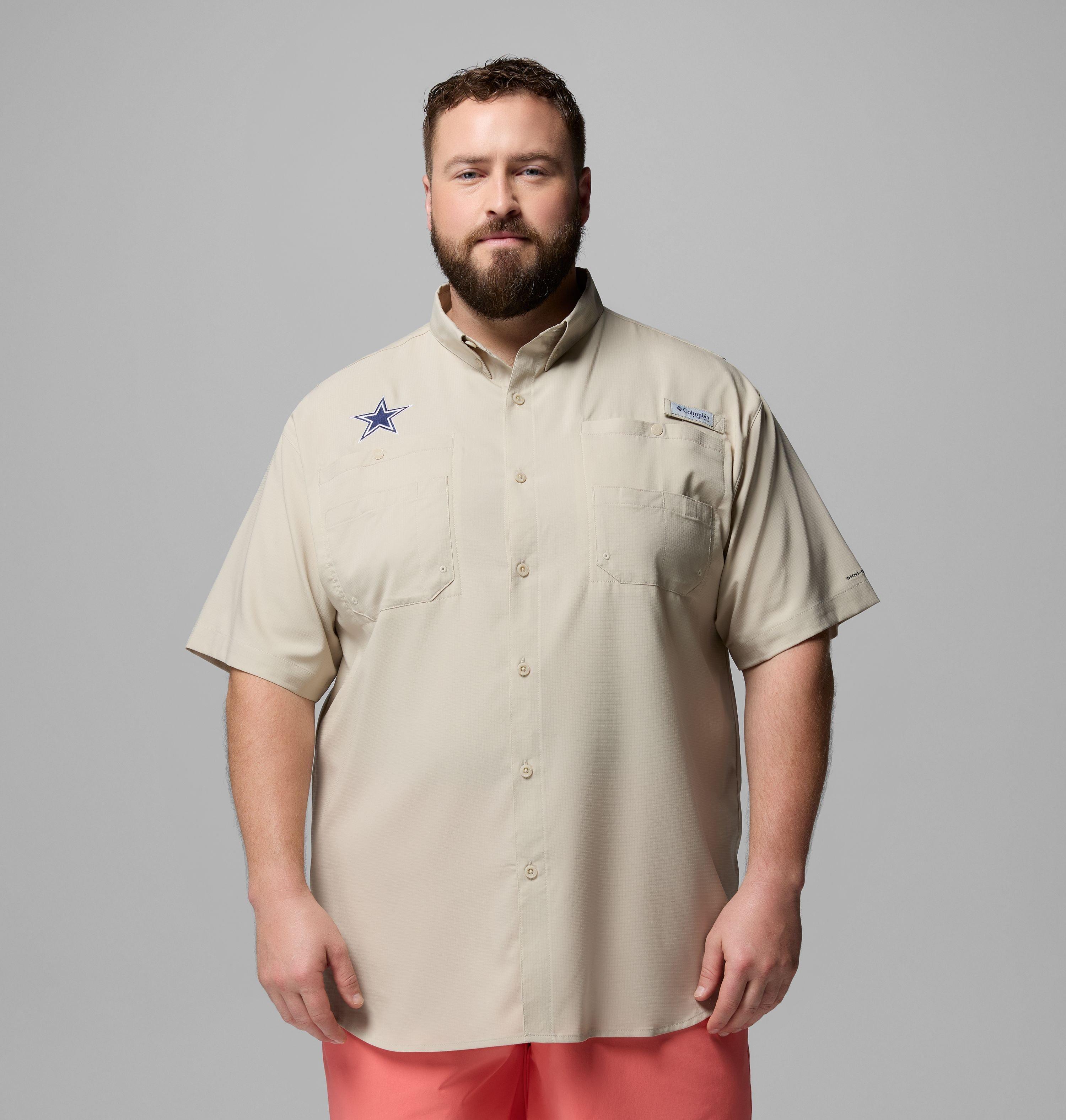 Columbia Men's PFG Tamiami Short Sleeve Shirt - Big - Dallas Cowboys by COLUMBIA