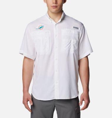 Columbia Men's PFG Tamiami Short Sleeve Shirt - Miami Dolphins by COLUMBIA