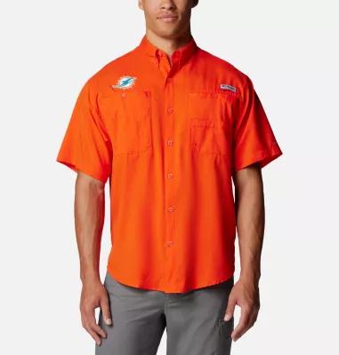 Columbia Men's PFG Tamiami Short Sleeve Shirt - Miami Dolphins by COLUMBIA
