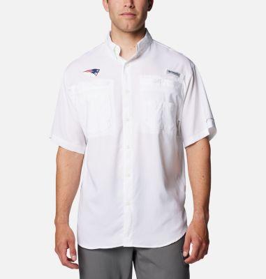 Columbia Men's PFG Tamiami Short Sleeve Shirt - New England Patriots by COLUMBIA