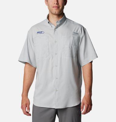 Columbia Men's PFG Tamiami Short Sleeve Shirt - Seattle Seahawks by COLUMBIA