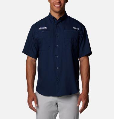 Columbia Men's PFG Tamiami Short Sleeve Shirt - Seattle Seahawks by COLUMBIA