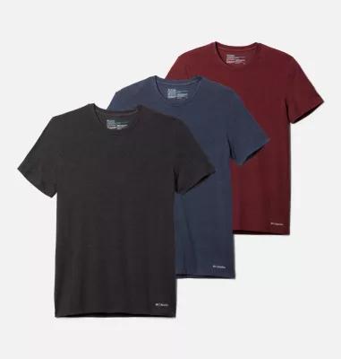 Columbia Men's Performance Cotton Stretch Crew - 3 pack by COLUMBIA Columbia Men's Performance Cotton Stretch Crew - 3 pack by COLUMBIA