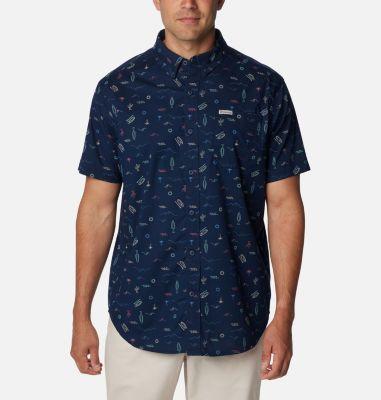 Columbia Men's Rapid Rivers Printed Short Sleeve Shirt by COLUMBIA