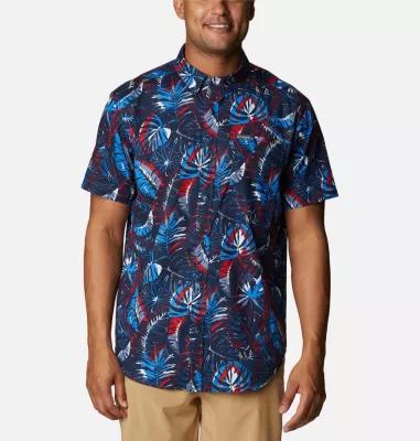 Columbia Men's Rapid Rivers Printed Short Sleeve Shirt by COLUMBIA