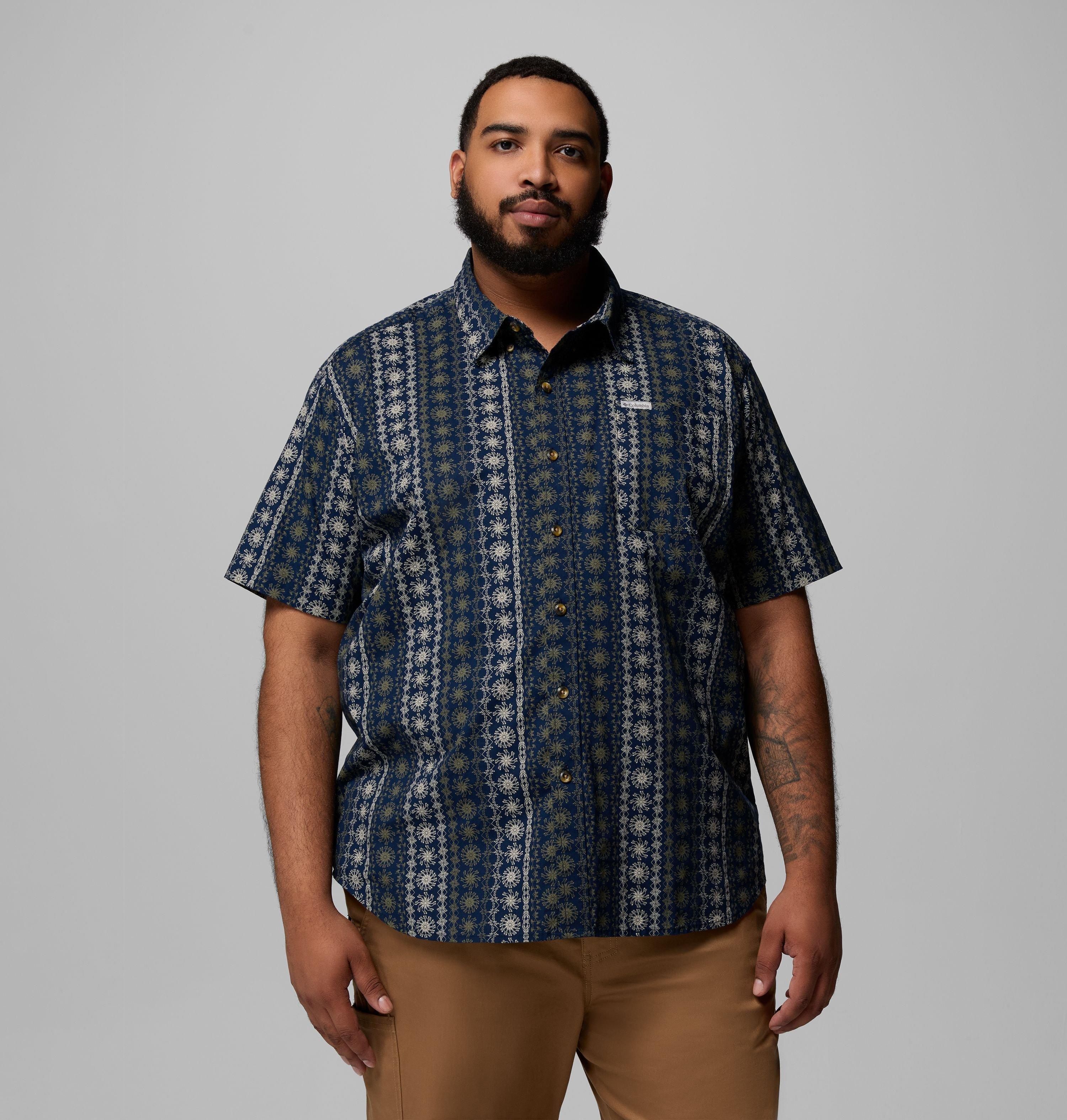Columbia Men's Rapid Rivers Printed Short Sleeve Shirt  Big by COLUMBIA