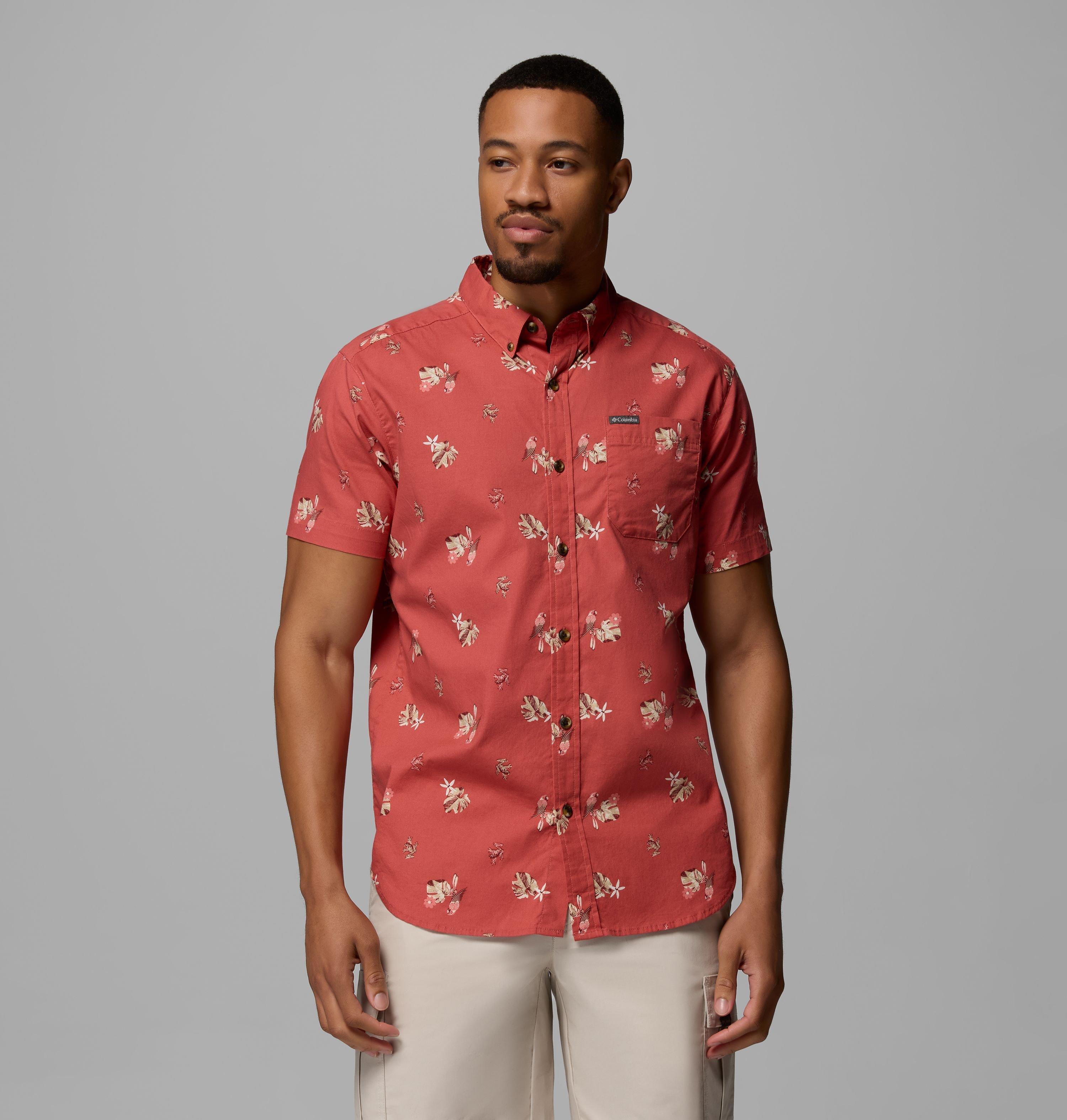 Columbia Men's Rapid Rivers Printed Short Sleeve Shirt  Tall by COLUMBIA