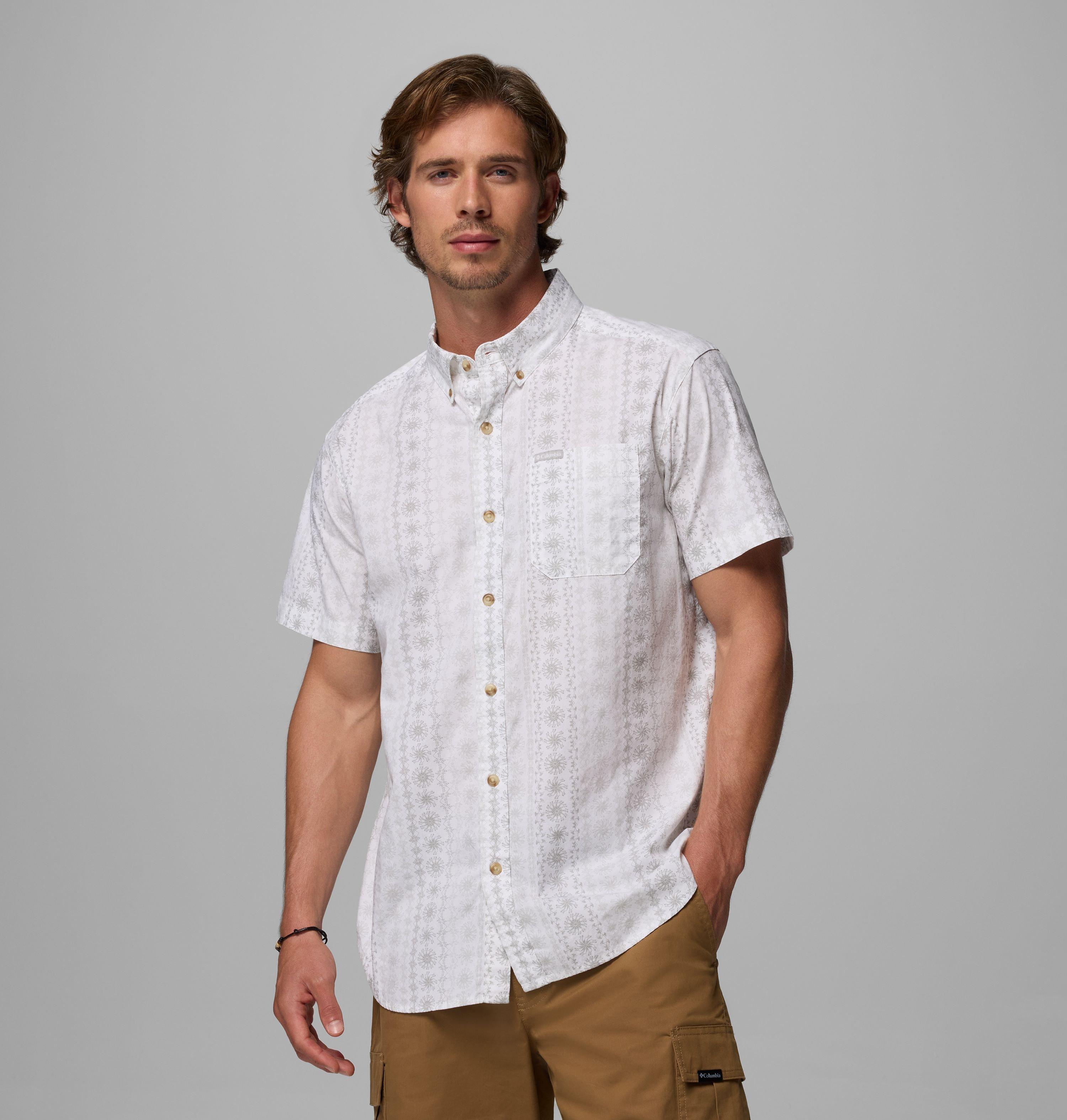 Columbia Men's Rapid Rivers Printed Short Sleeve Shirt  Tall by COLUMBIA