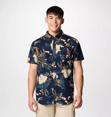 Columbia Men's Rapid Rivers Printed Short Sleeve Shirt  Tall by COLUMBIA