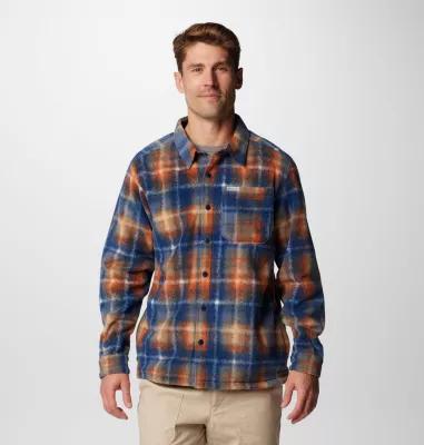 Columbia Men's Steens Mountain Printed Fleece Shirt Jacket II by COLUMBIA