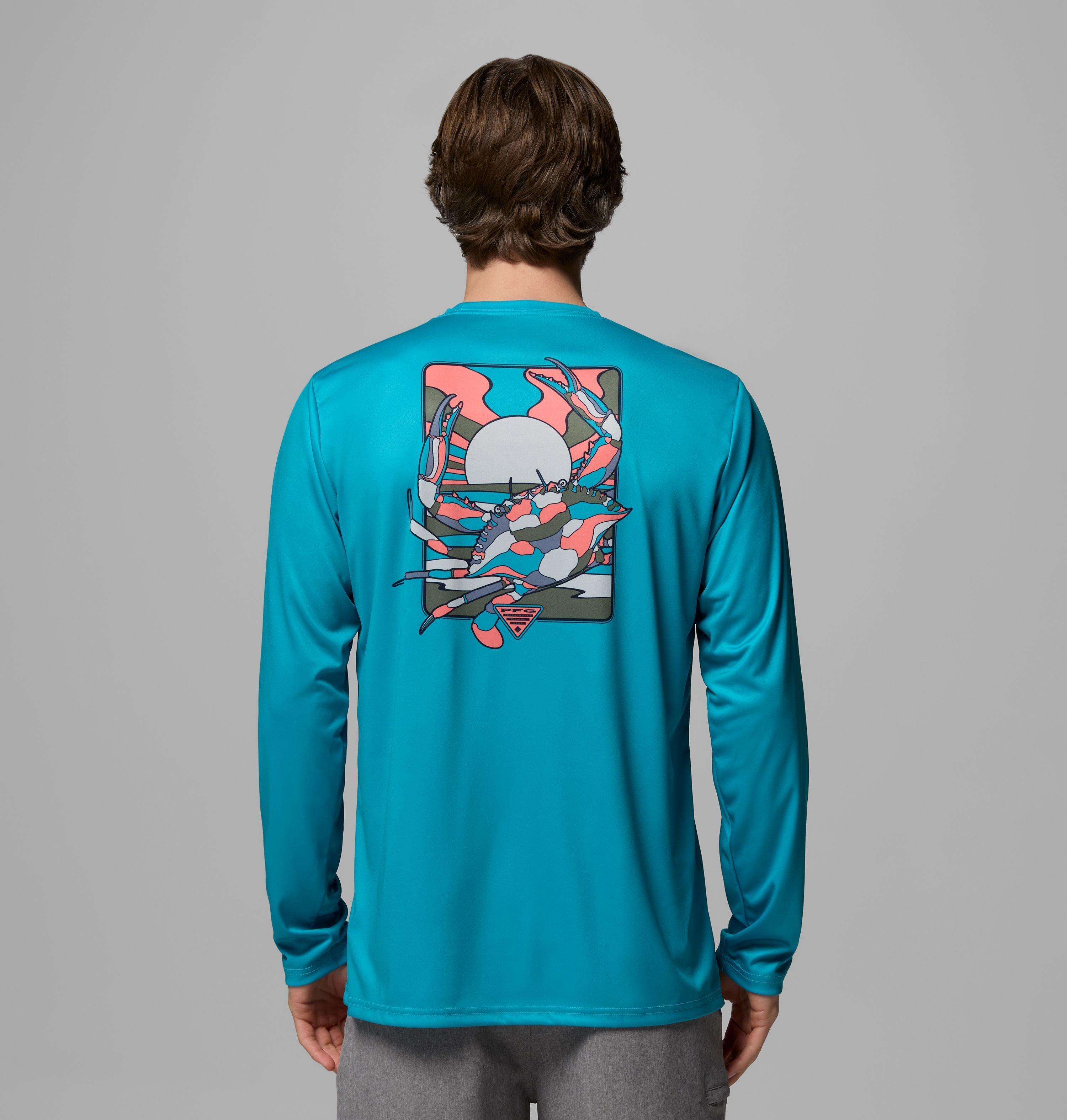 Columbia Men's Terminal Tackle PFG Fish Shine II Long Sleeve Shirt by COLUMBIA