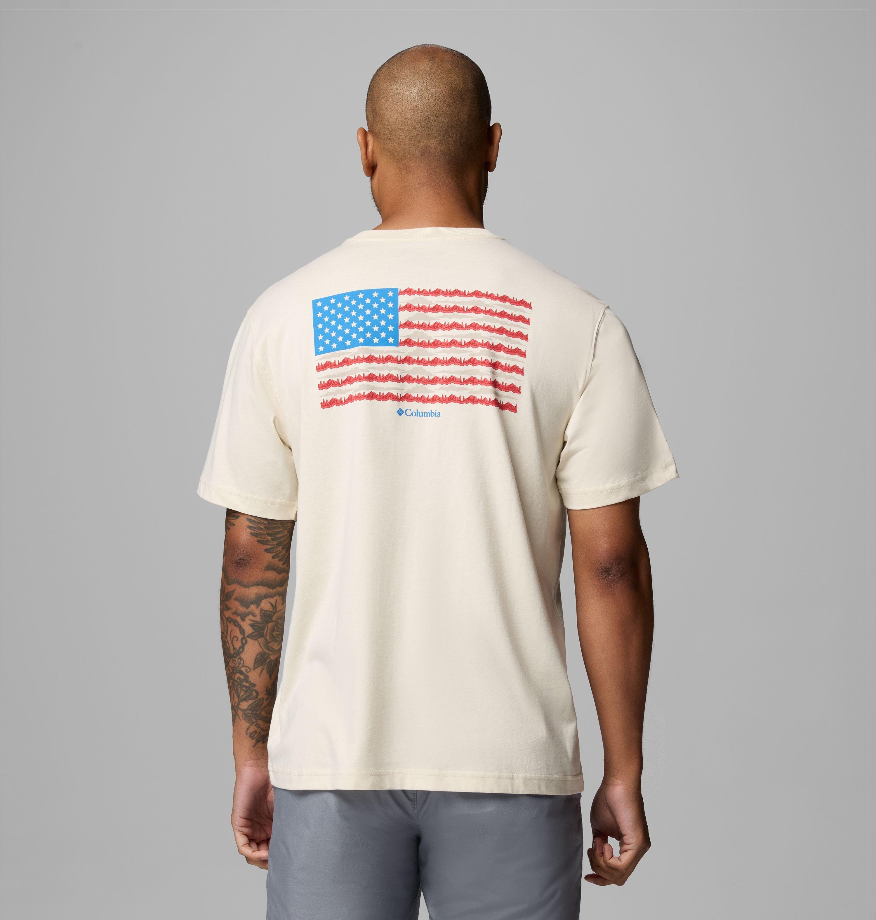 Columbia Men's Thesen Flag CSC Short Sleeve T-Shirt by COLUMBIA