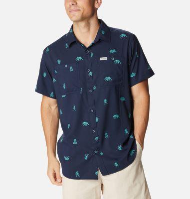 Columbia Men's Utilizer Printed Woven Short Sleeve Shirt by COLUMBIA